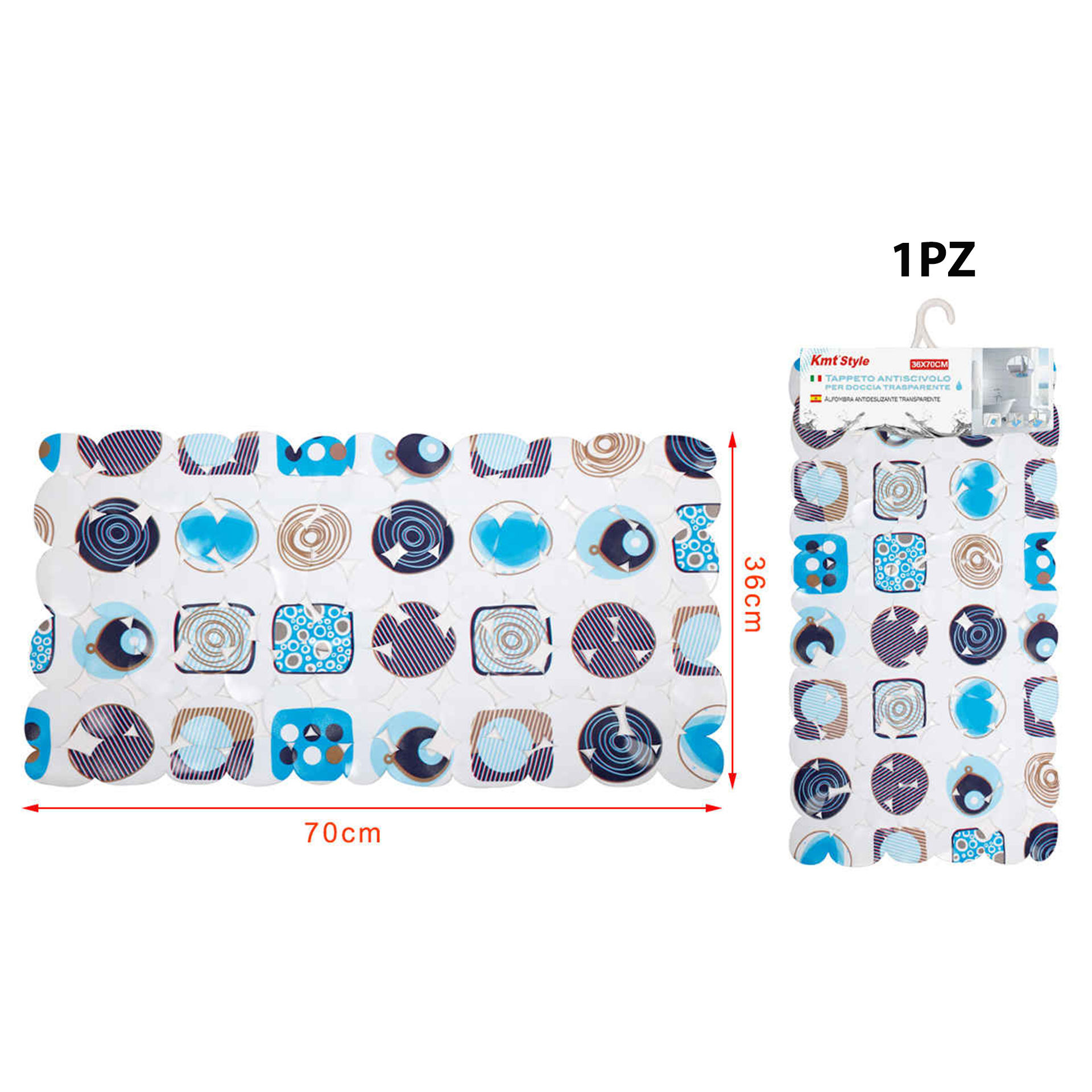 TAPPETO ANTISCIVOLO PER DOCCIA