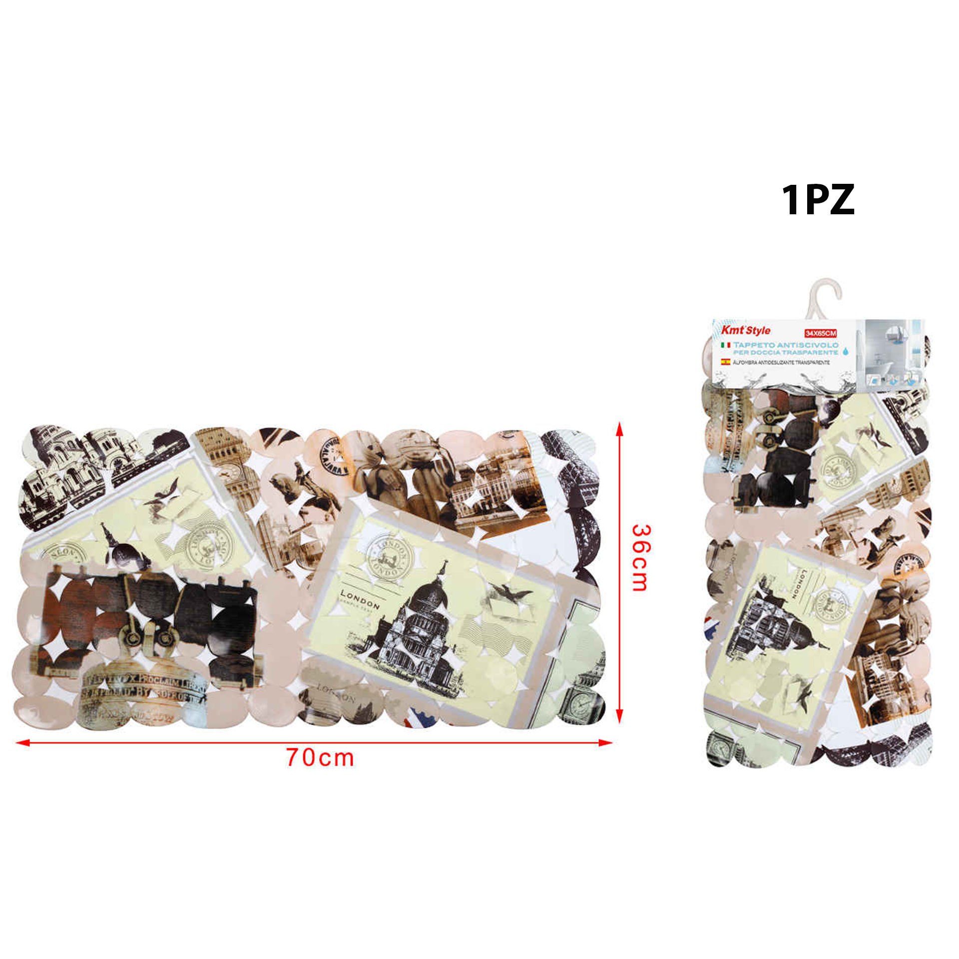 TAPPETO ANTISCIVOLO PER DOCCIA