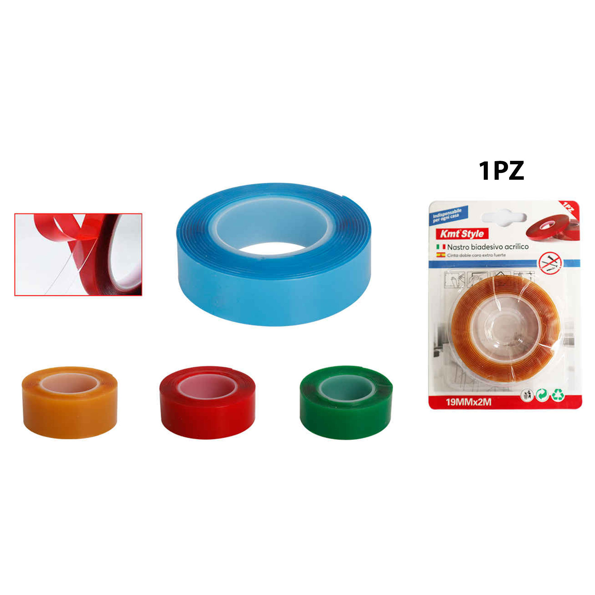 NASTRO BIADESIVO ACRILICO 19MM*2M 6718059