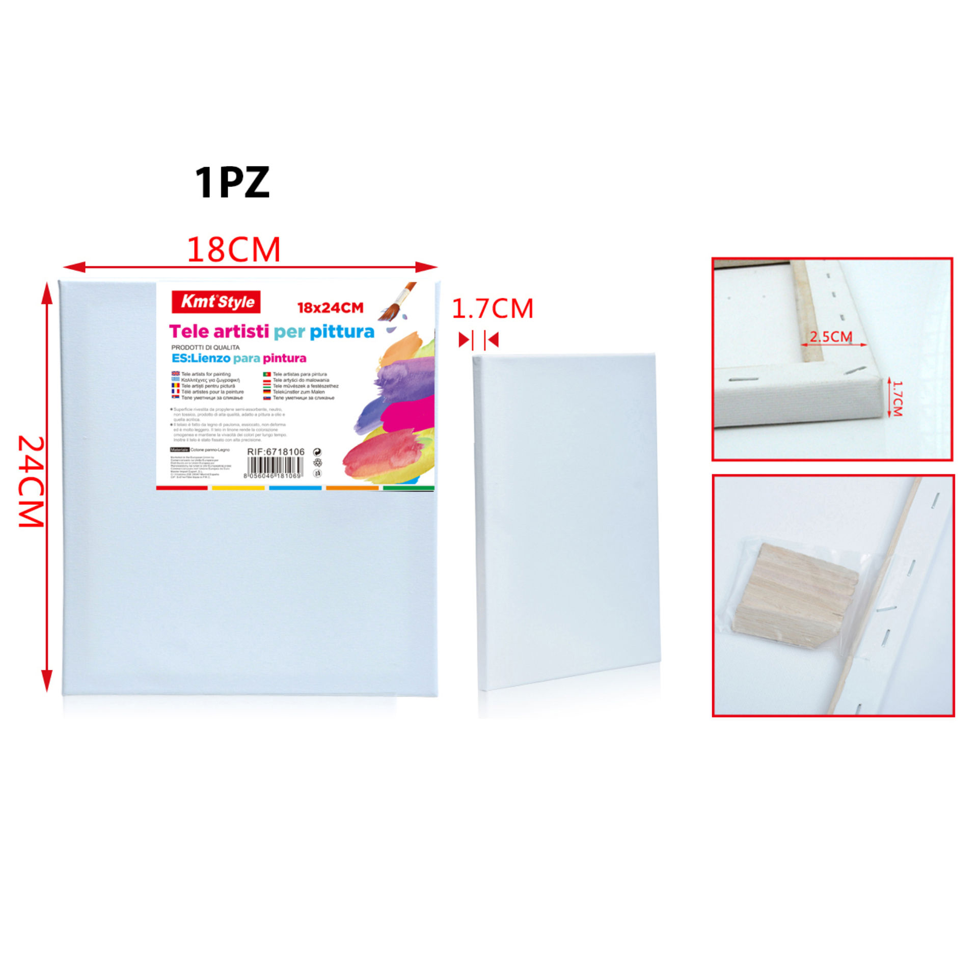 TELE ARTISTI PER PITTURA CM.18 24