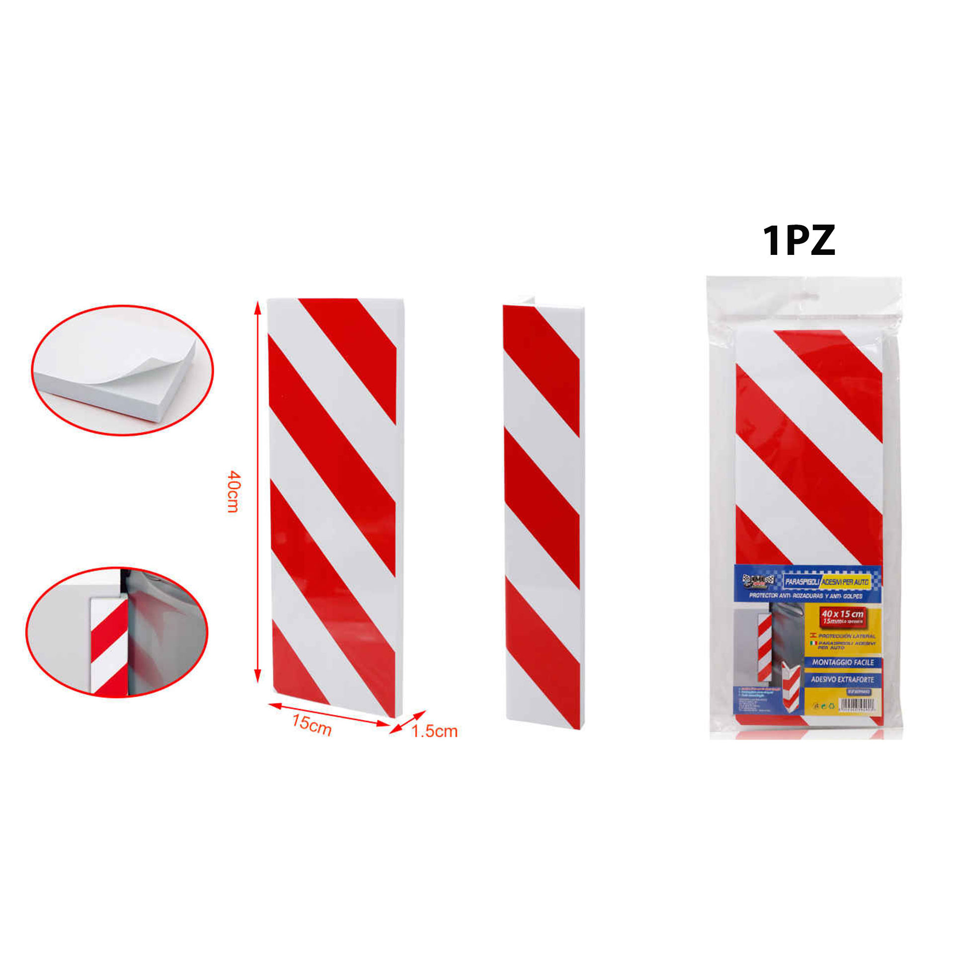 PARASPIGOLI ADESIVI PER AUTO 40*15*1.5CM