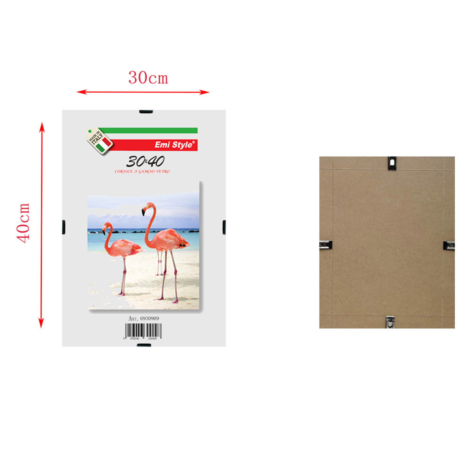 CORNICE GIORNO VETRO 30X40