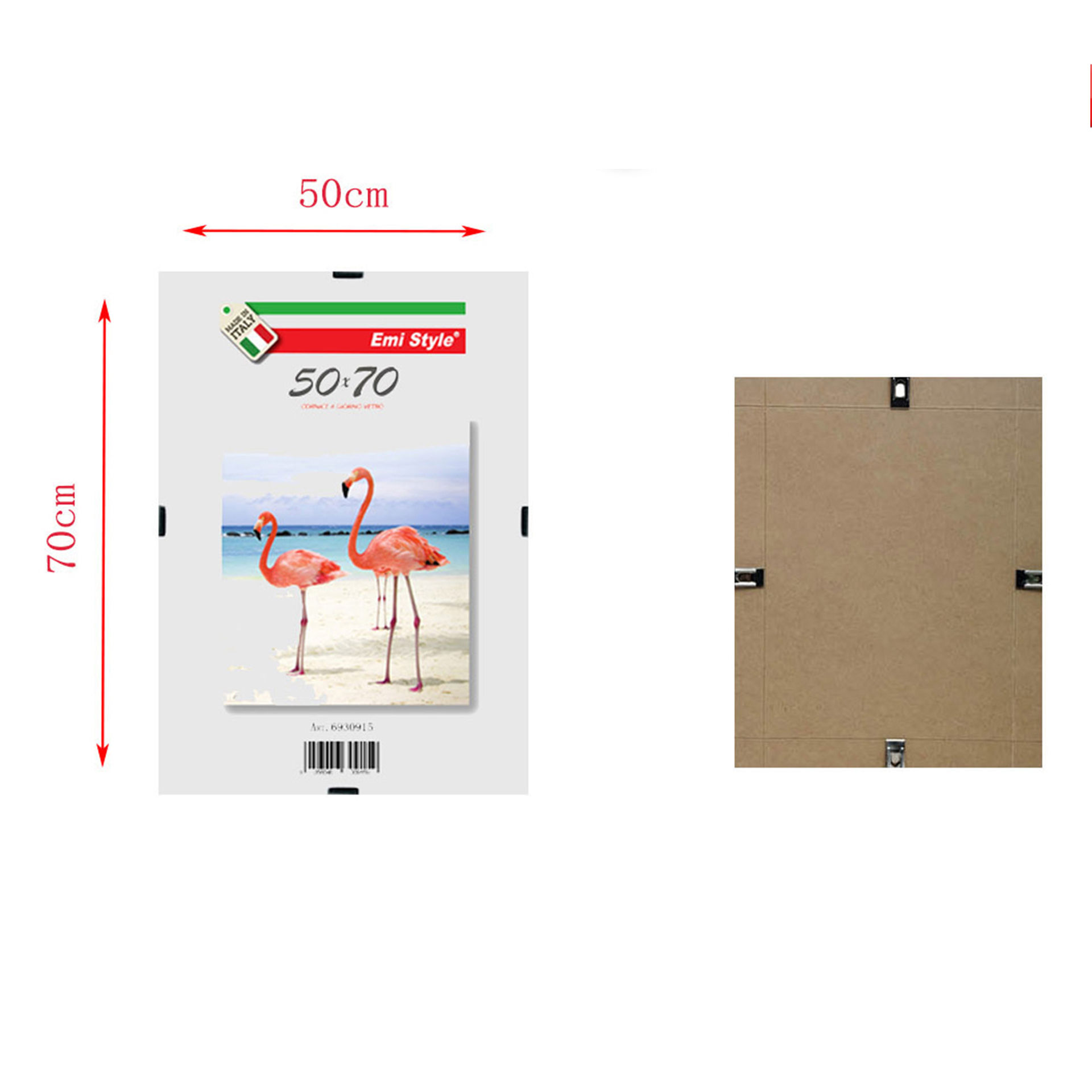 CORNICE GIORNO VETRO 50X70