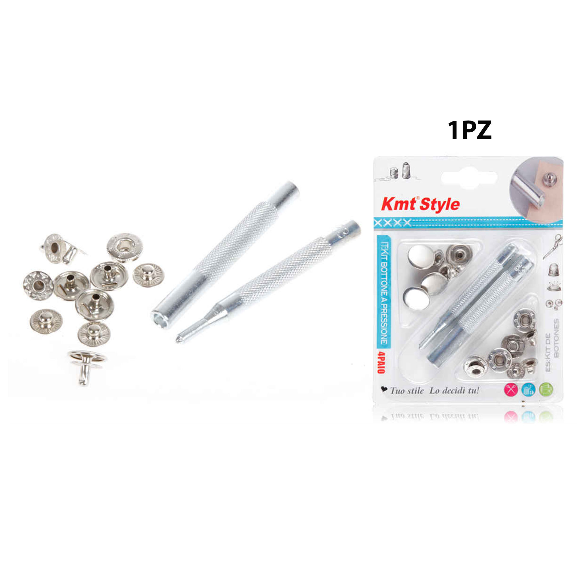 KIT BOTTONE A PRESSIONE 4 PARES