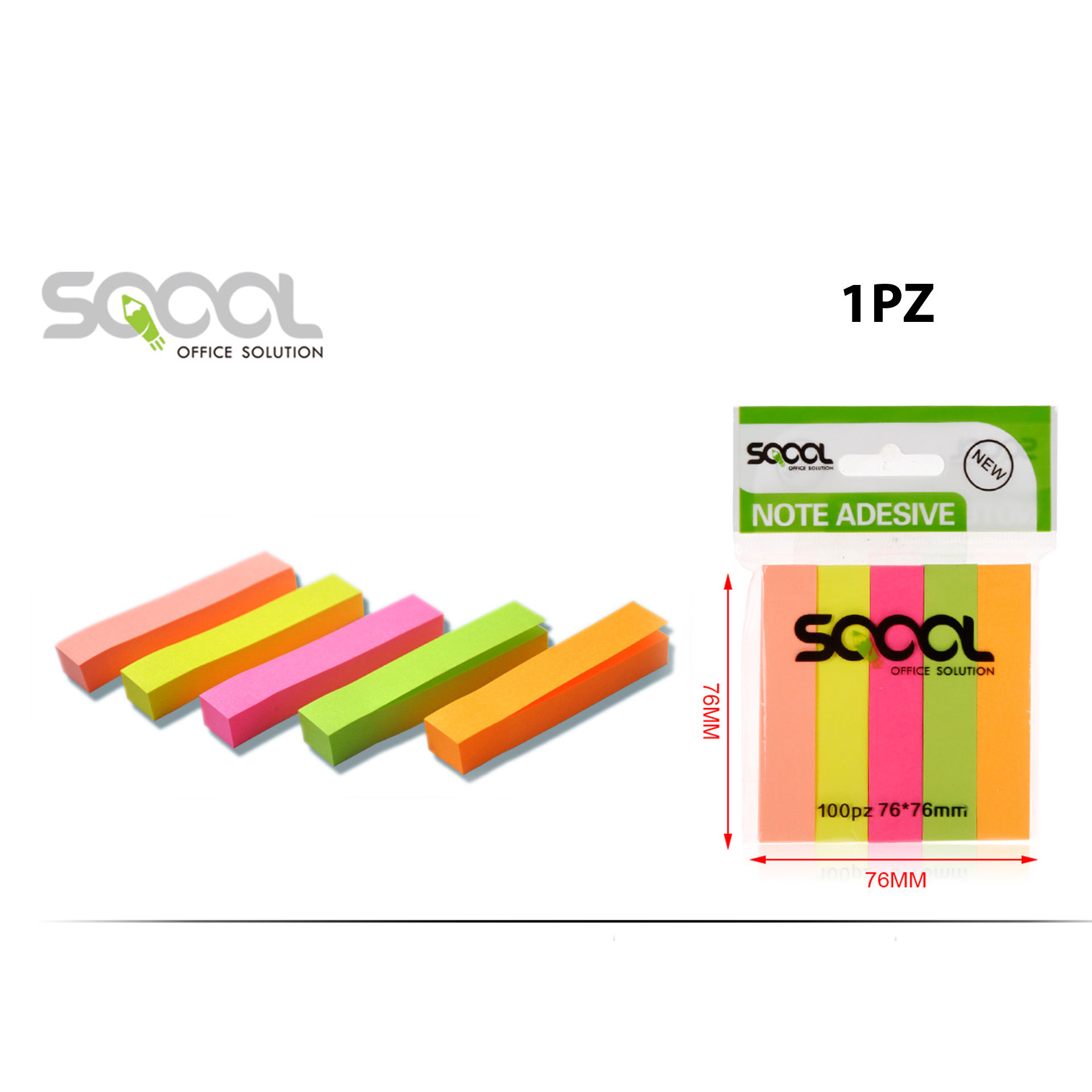 NOTE ADESIVE 100PZ 76*76MM 6716125