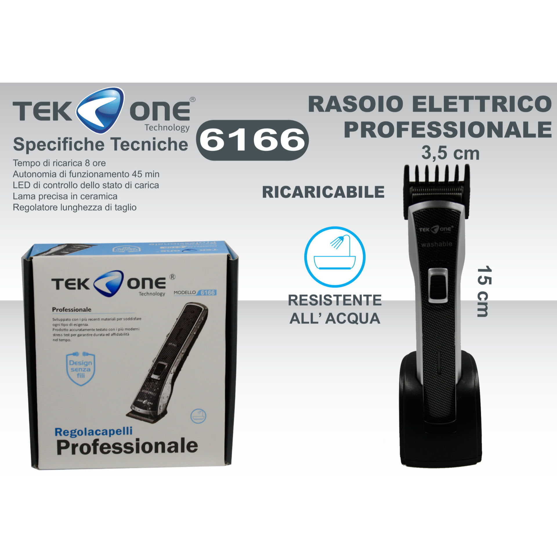 REGOLACAPELLI RICARICABILE IMPERMEABILE 6166