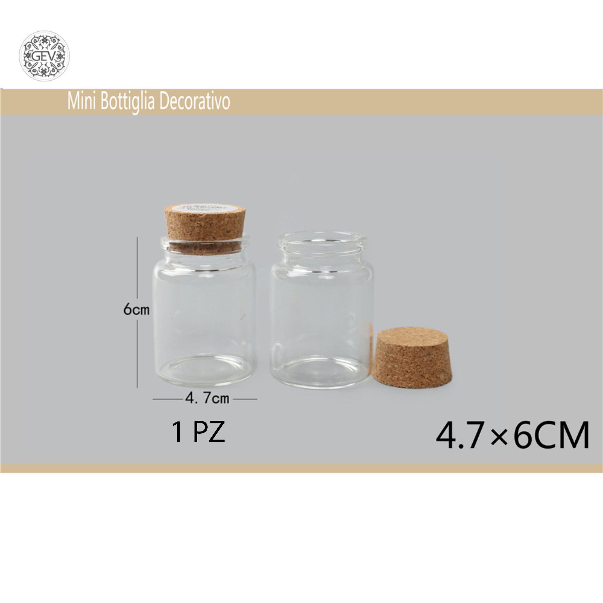 GEV BARATTOLINO IN VETRO 4.7*6CMGev