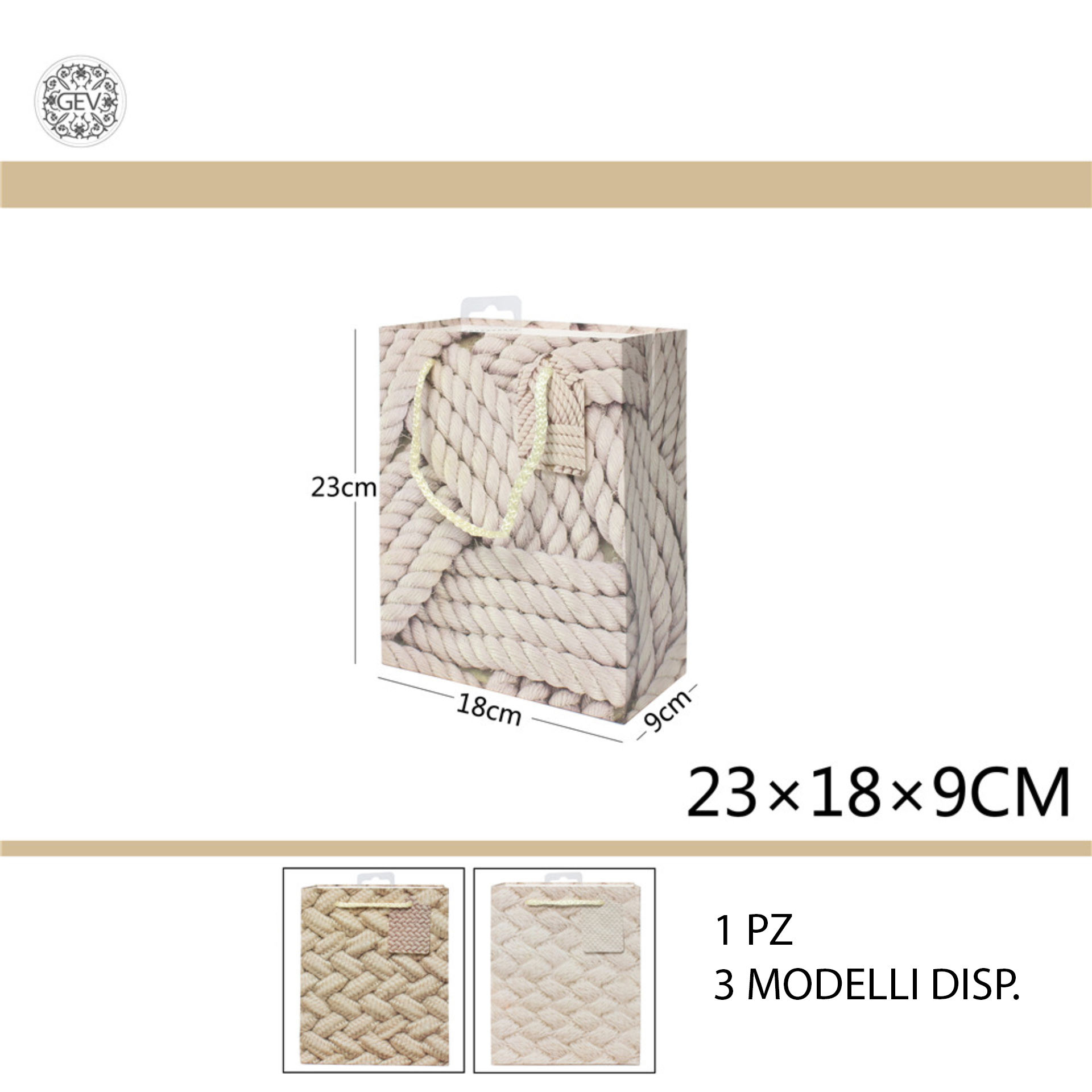 GEV BUSTA DA REGALO 23*18*9CMGev