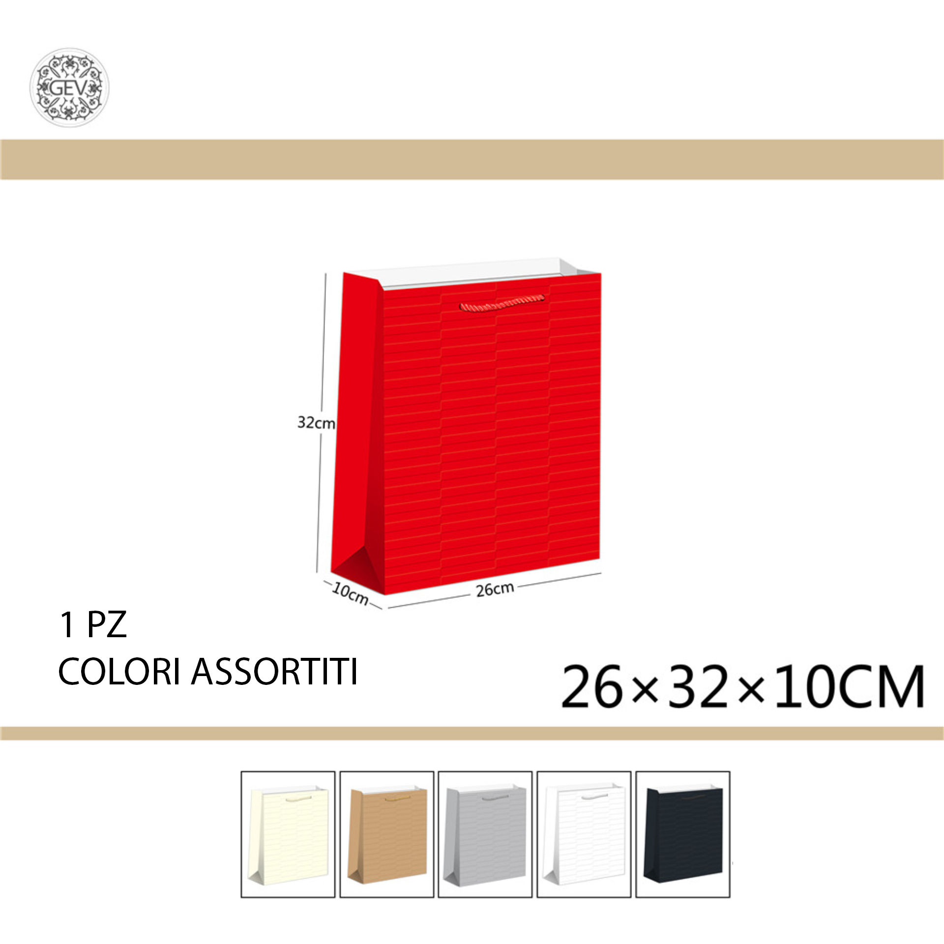 GEV BUSTA DA REGALO 26*32*10Gev