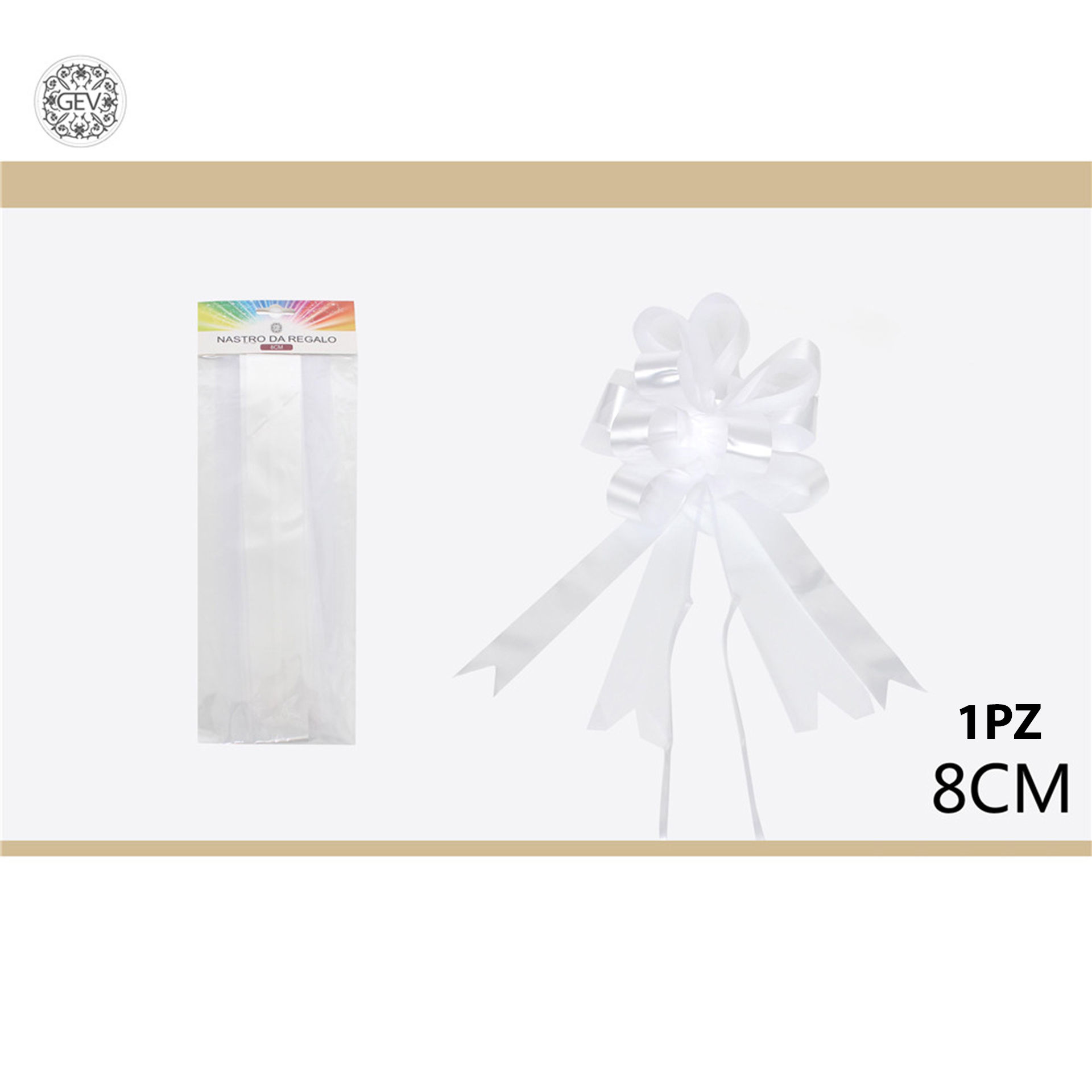 FIOCCO IN ORGANZA BIANCO