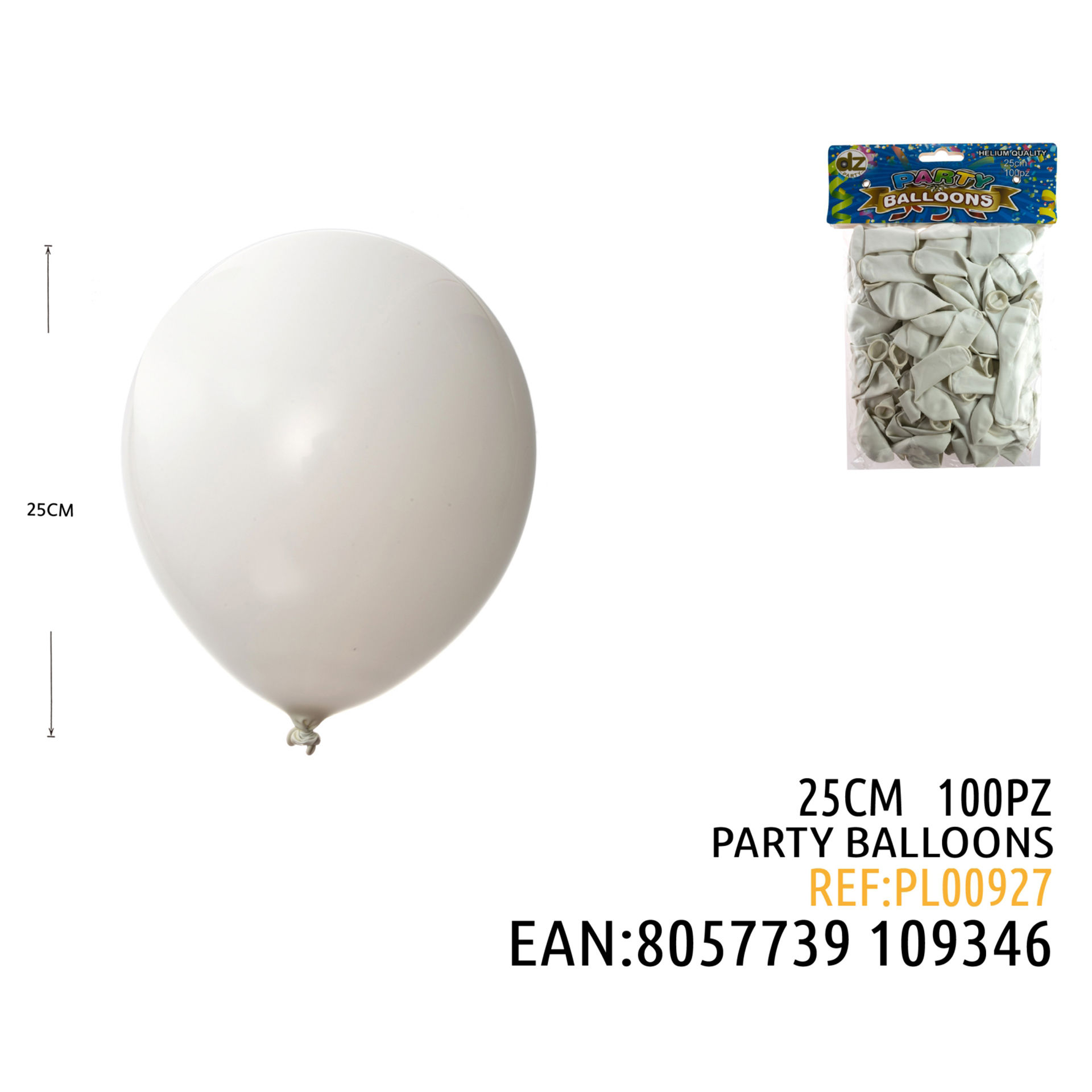 100 PALLONCINO BIANCO