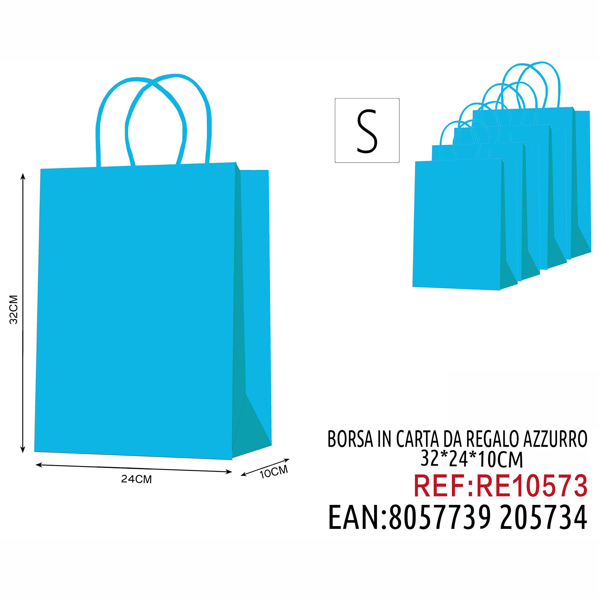 BORSA IN CARTA DA REGALO 32*24*10