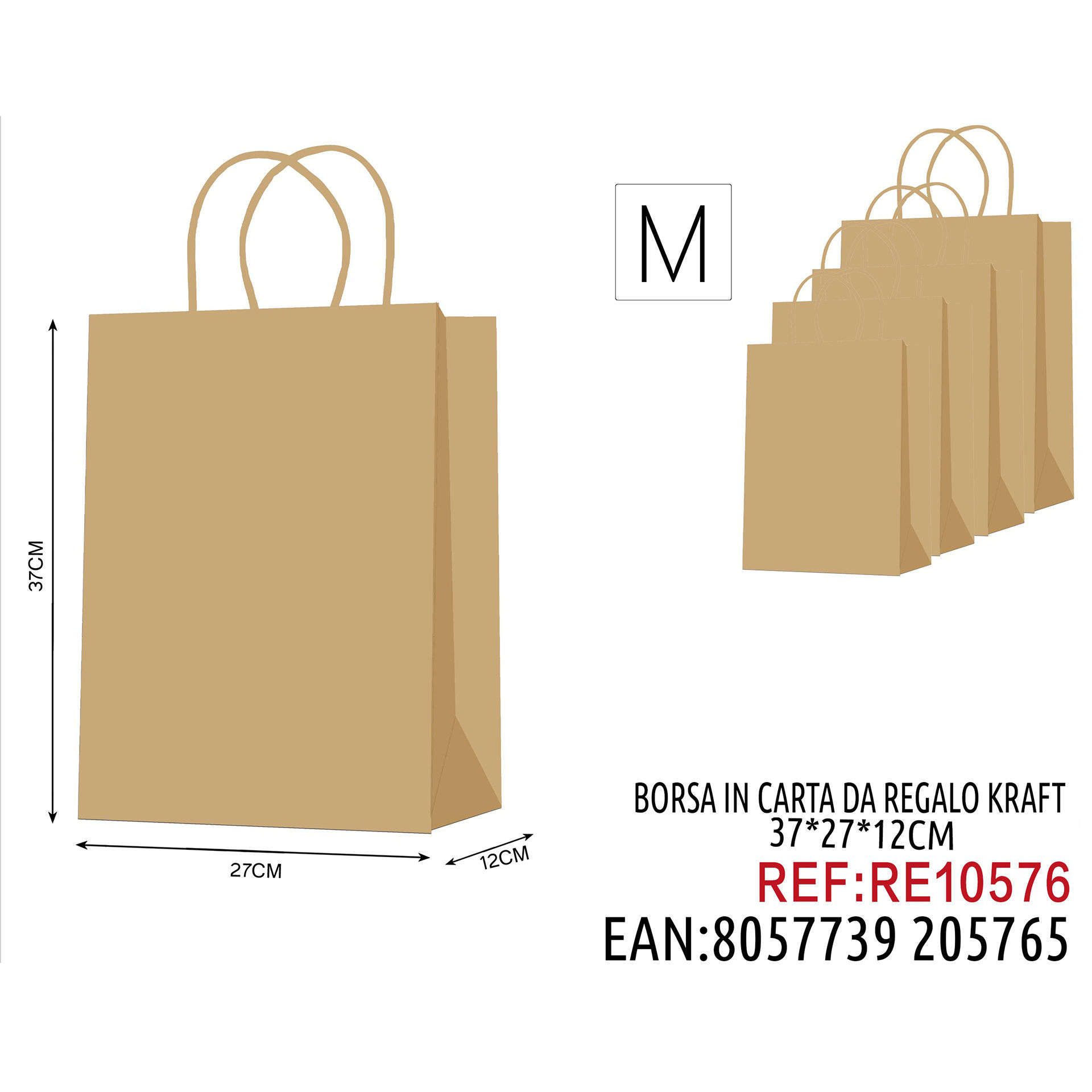 BORSA IN CARTA DA REGALO 37*27*12