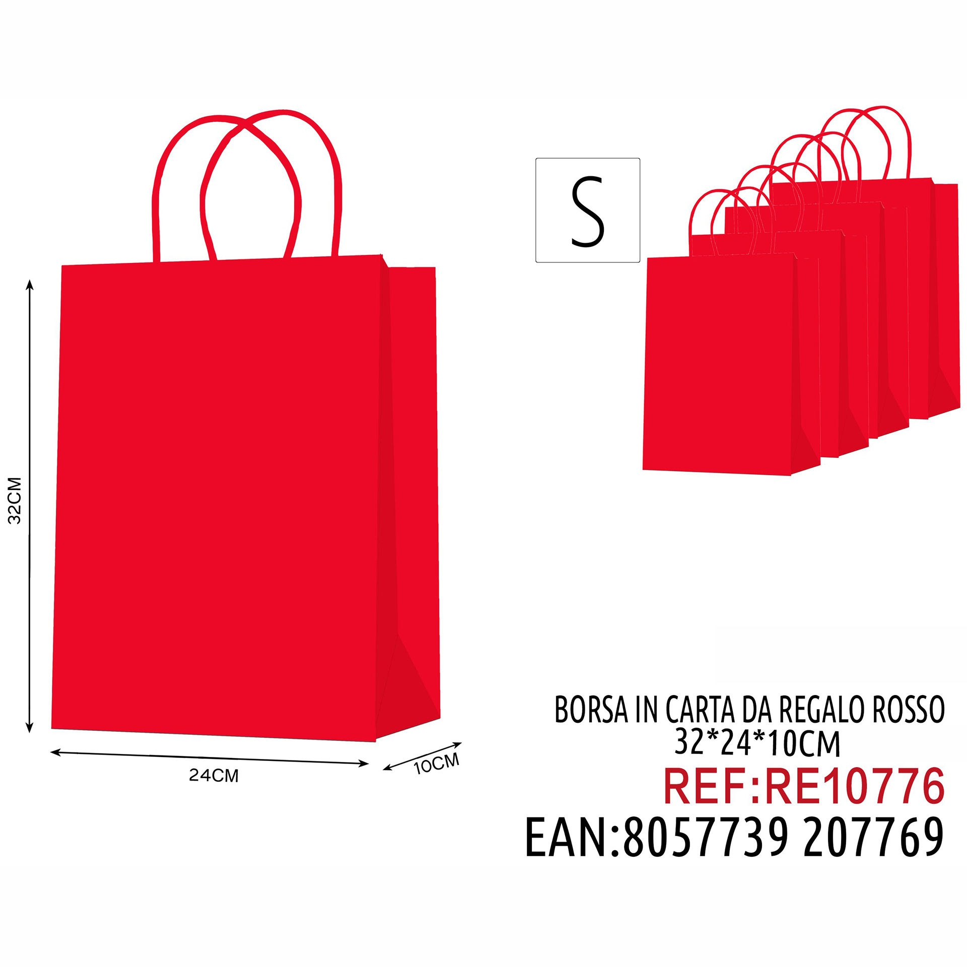 BORSA IN CARTA DA REGALO 32*24*10