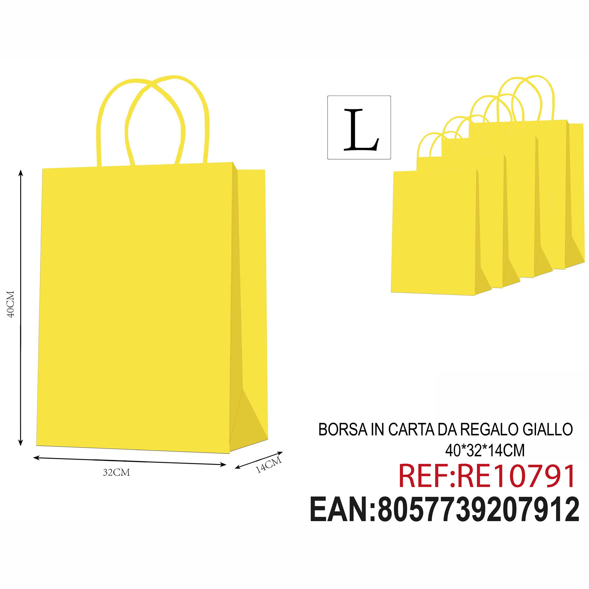 BORSA IN CARTA DA REGALO 40*32*14