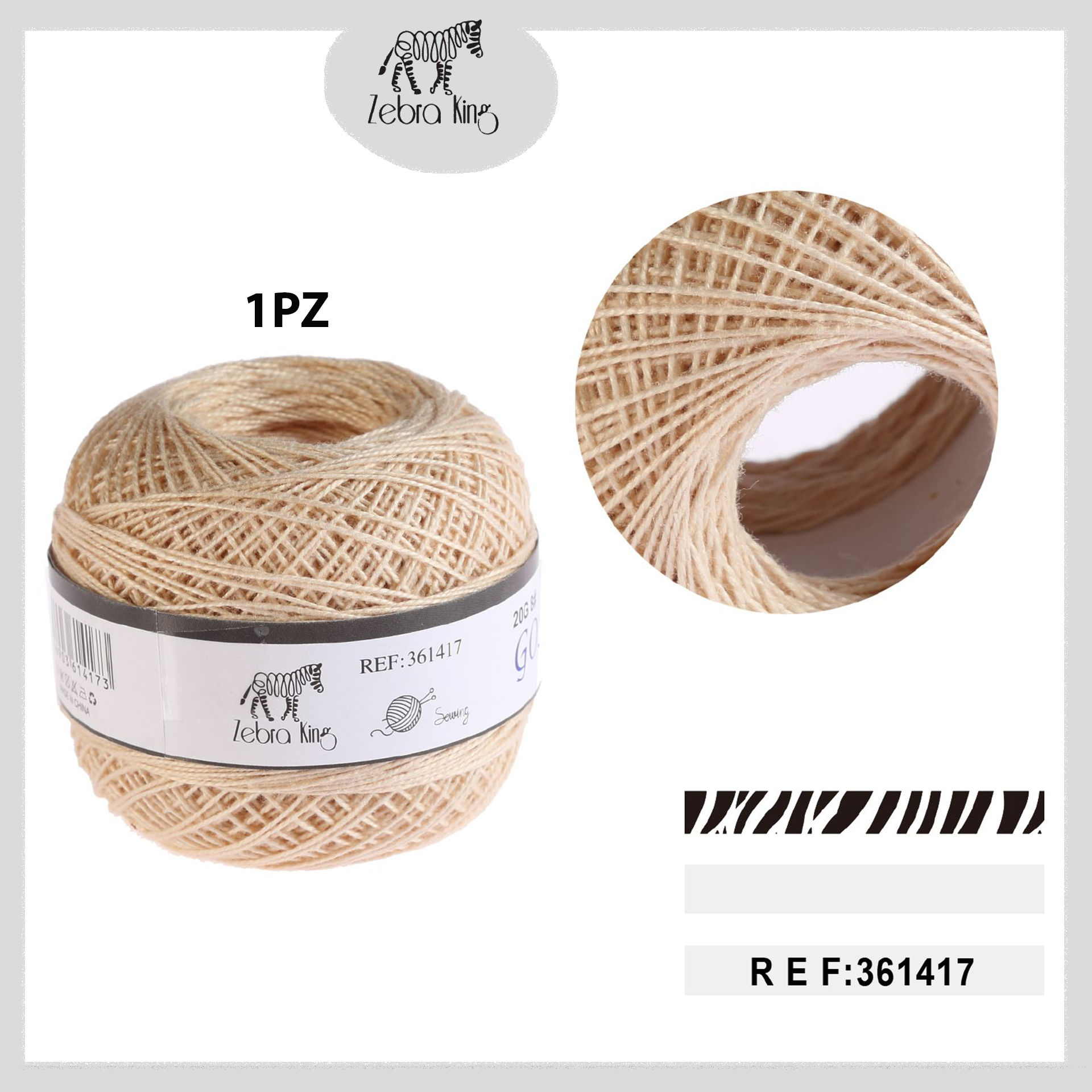 GOMITOLO DI COTONE BEIGE