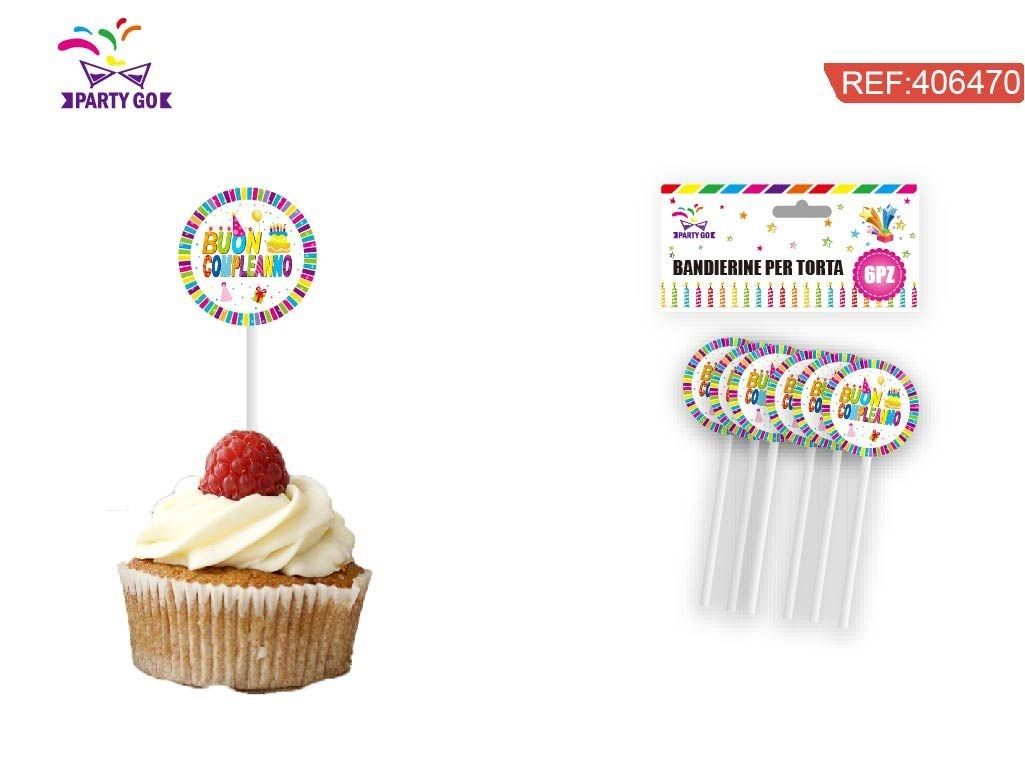 BANDIERA DELLA TORTA DI BUON COMPLEANNO