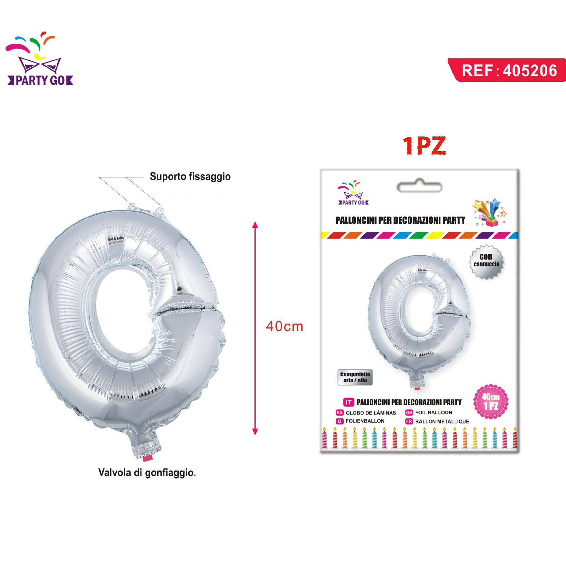 PALLONCINO ALLUMINIO O 40CM