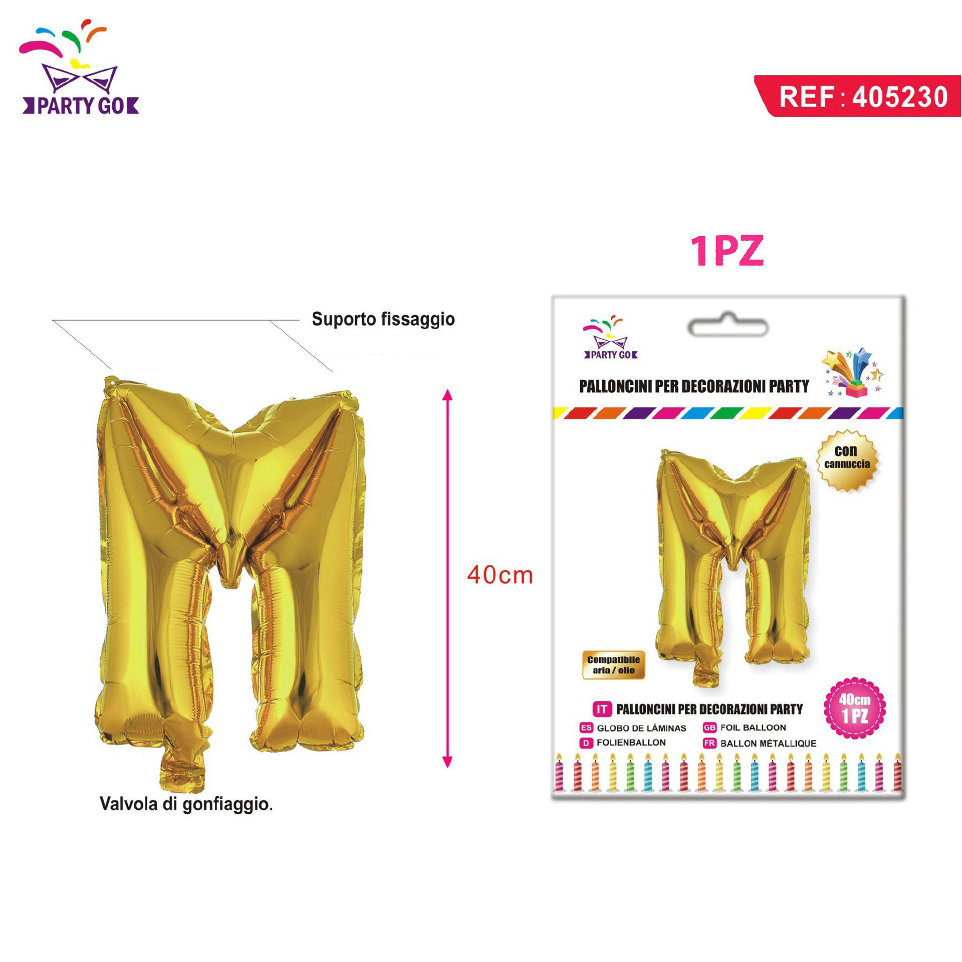 PALLONCINO ALLUMINIO M 40CM