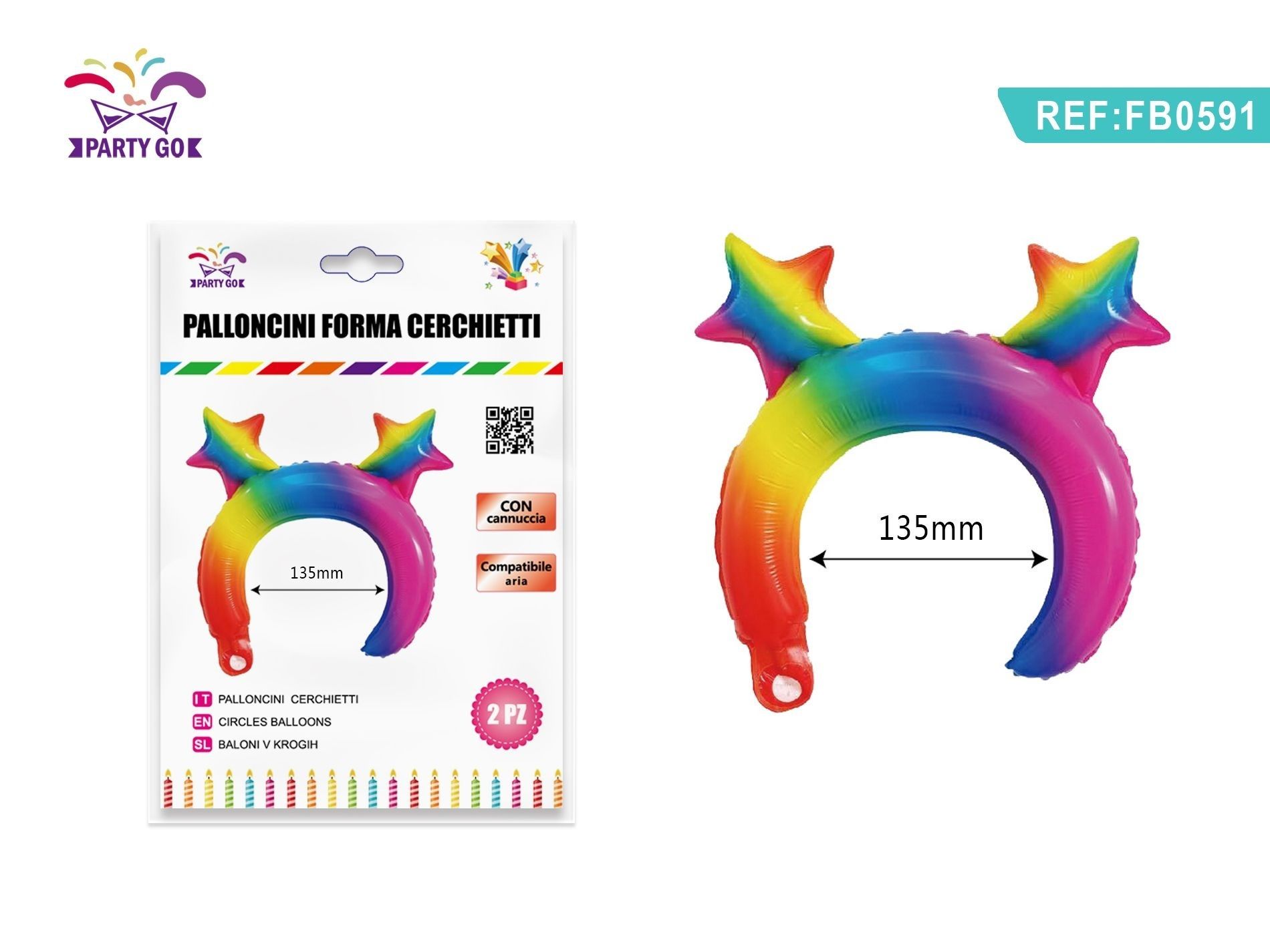 PALLONCINI FORMA CERCHIETTI