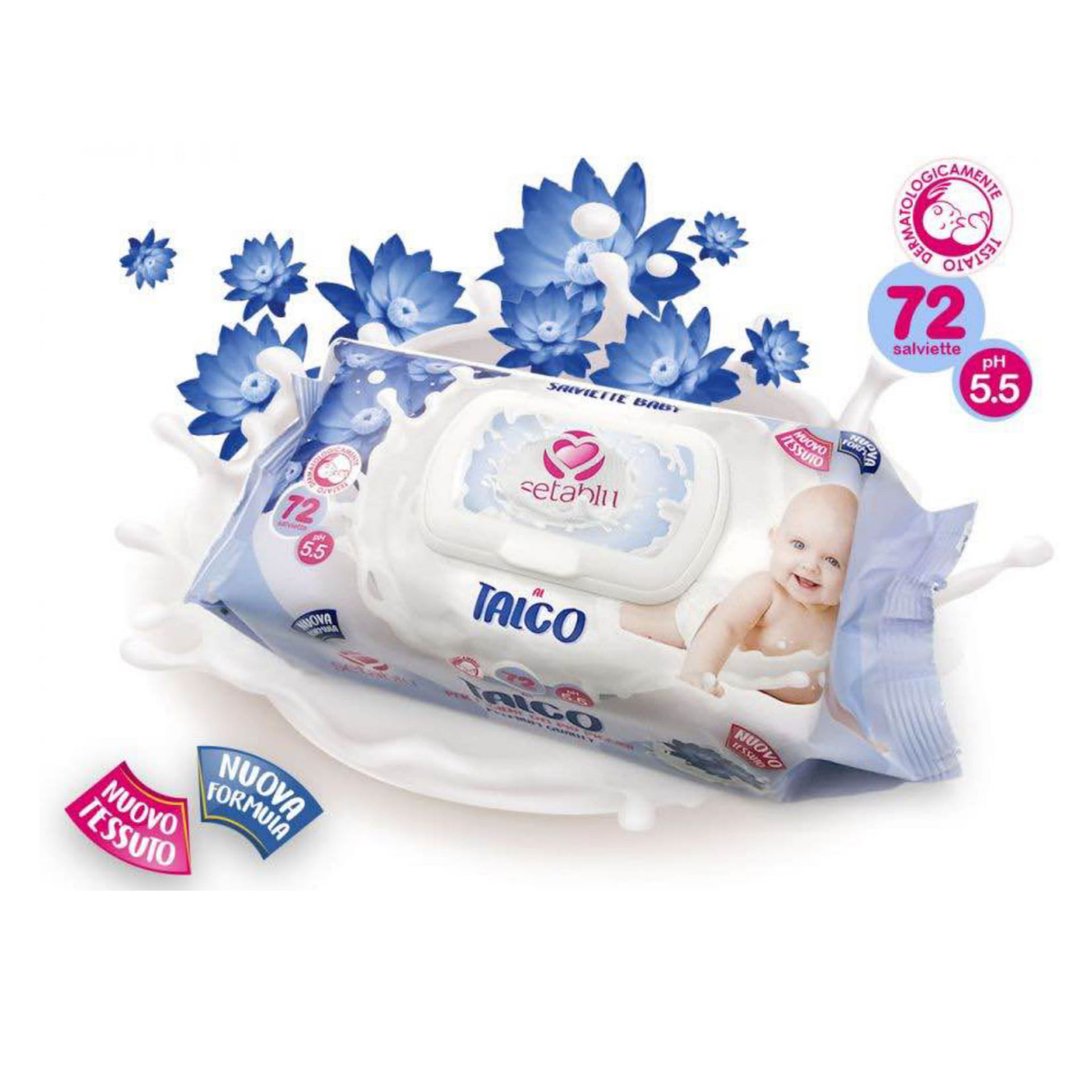 SALVIETTE BABY TALCO 72PZ
