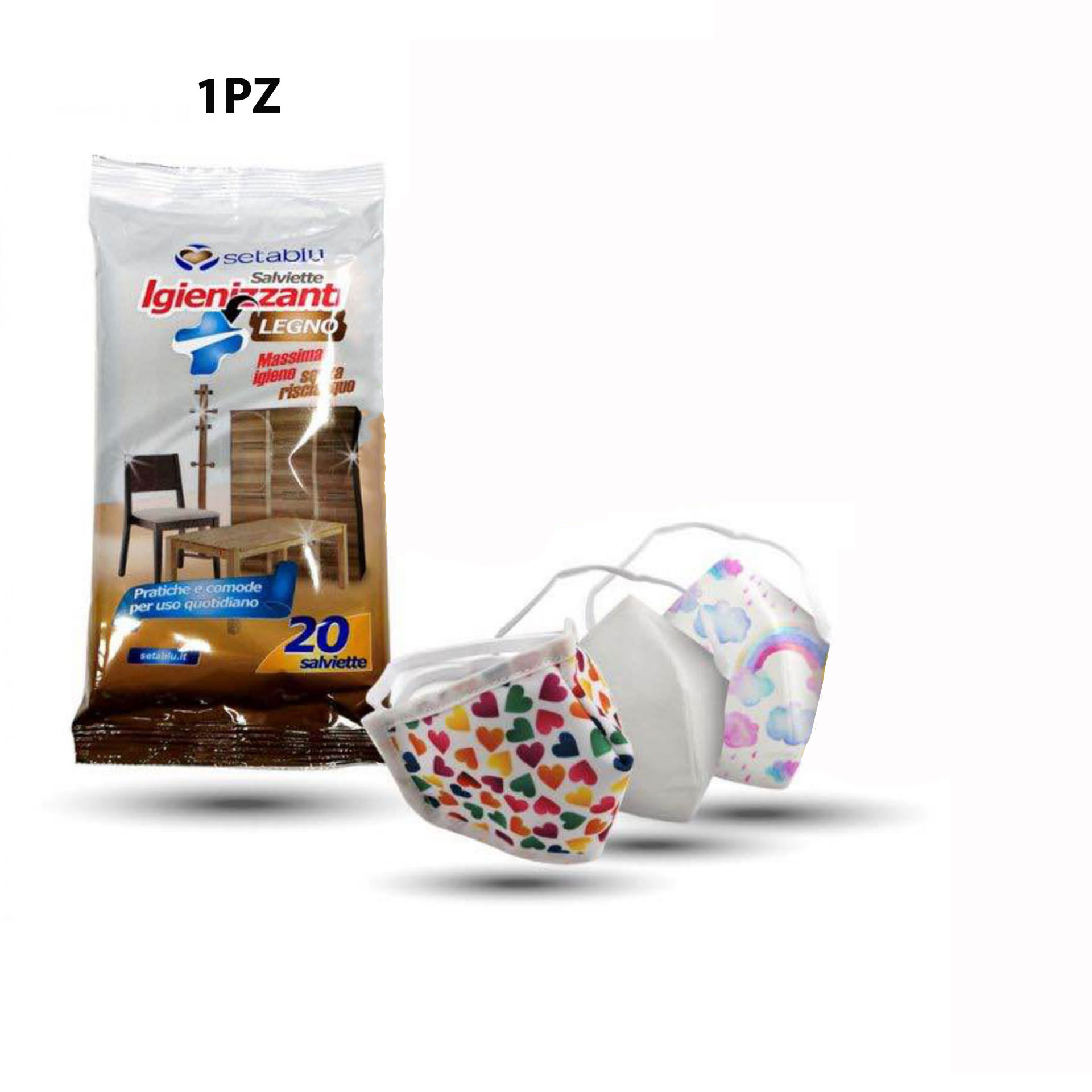SALVIETTE IGIENIZZANTI SUPERFICI LEGNO 20PZ