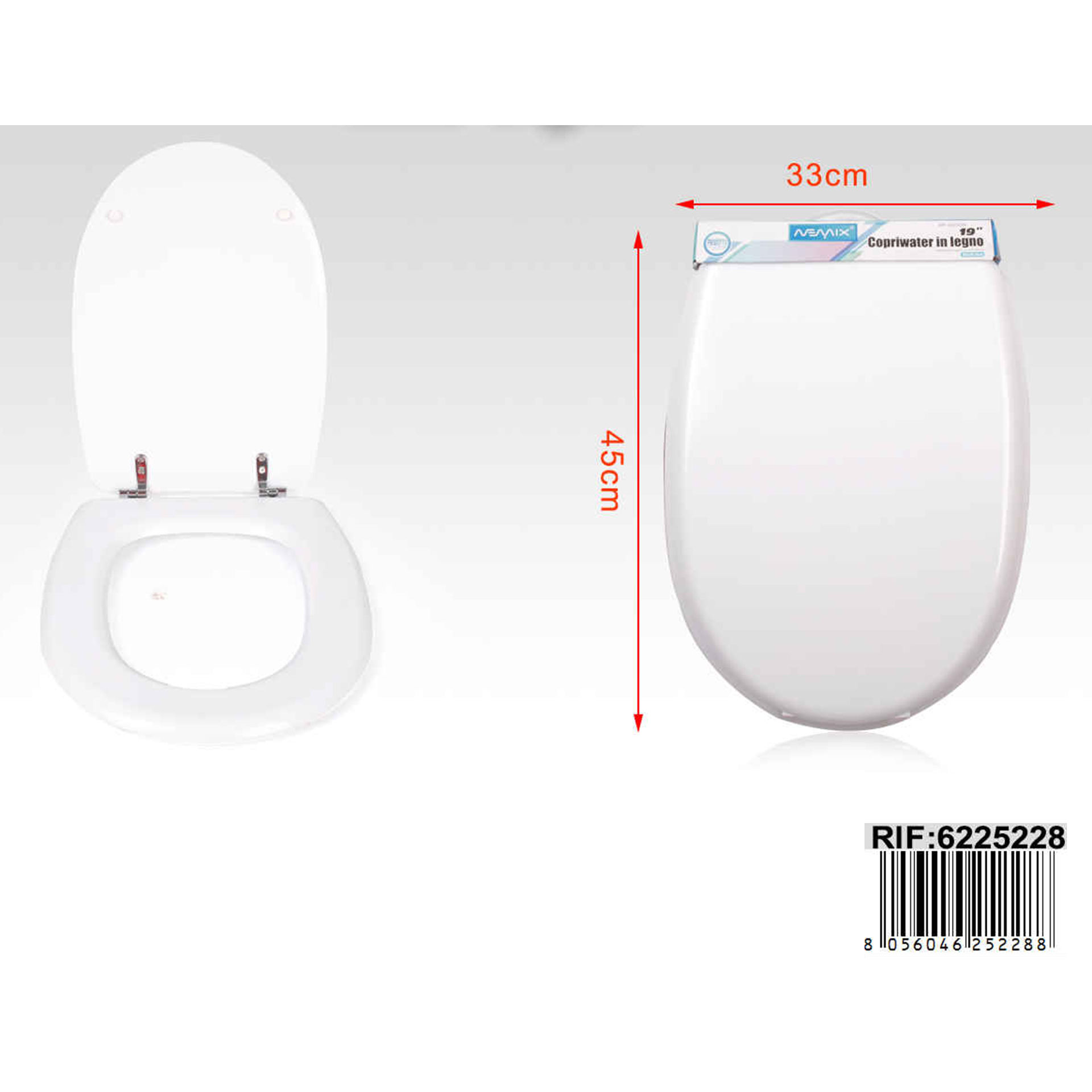 COPRIWATER IN LEGNO 45*33CM