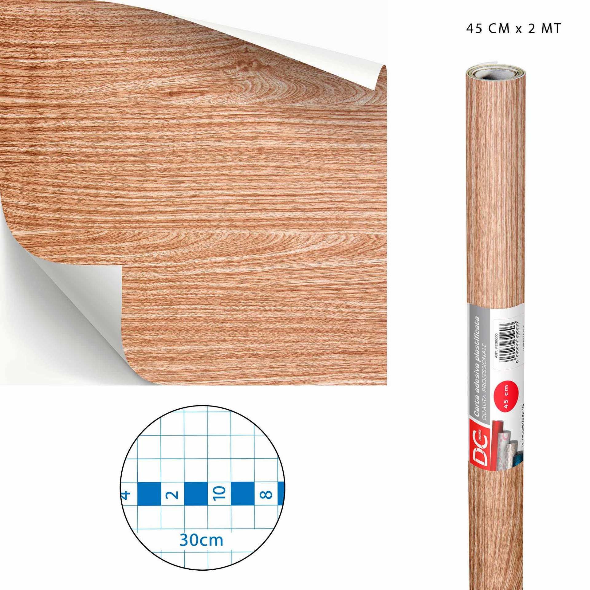 DC CASA CARTA ADES.PVC LEGNO 45CMX2M M016-1