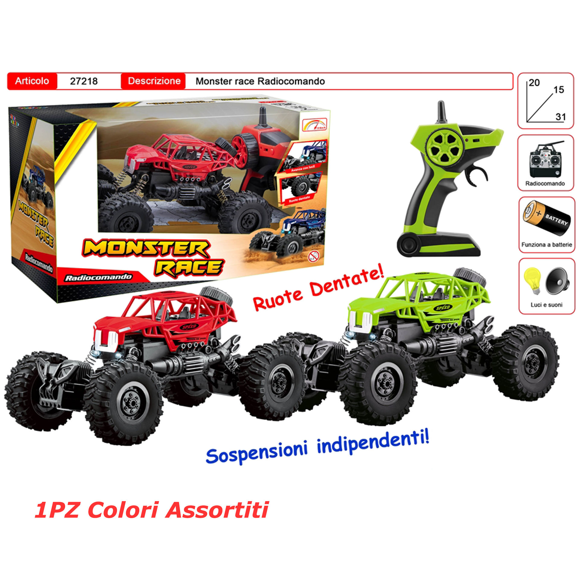 MONSTER RACE RC 1:18