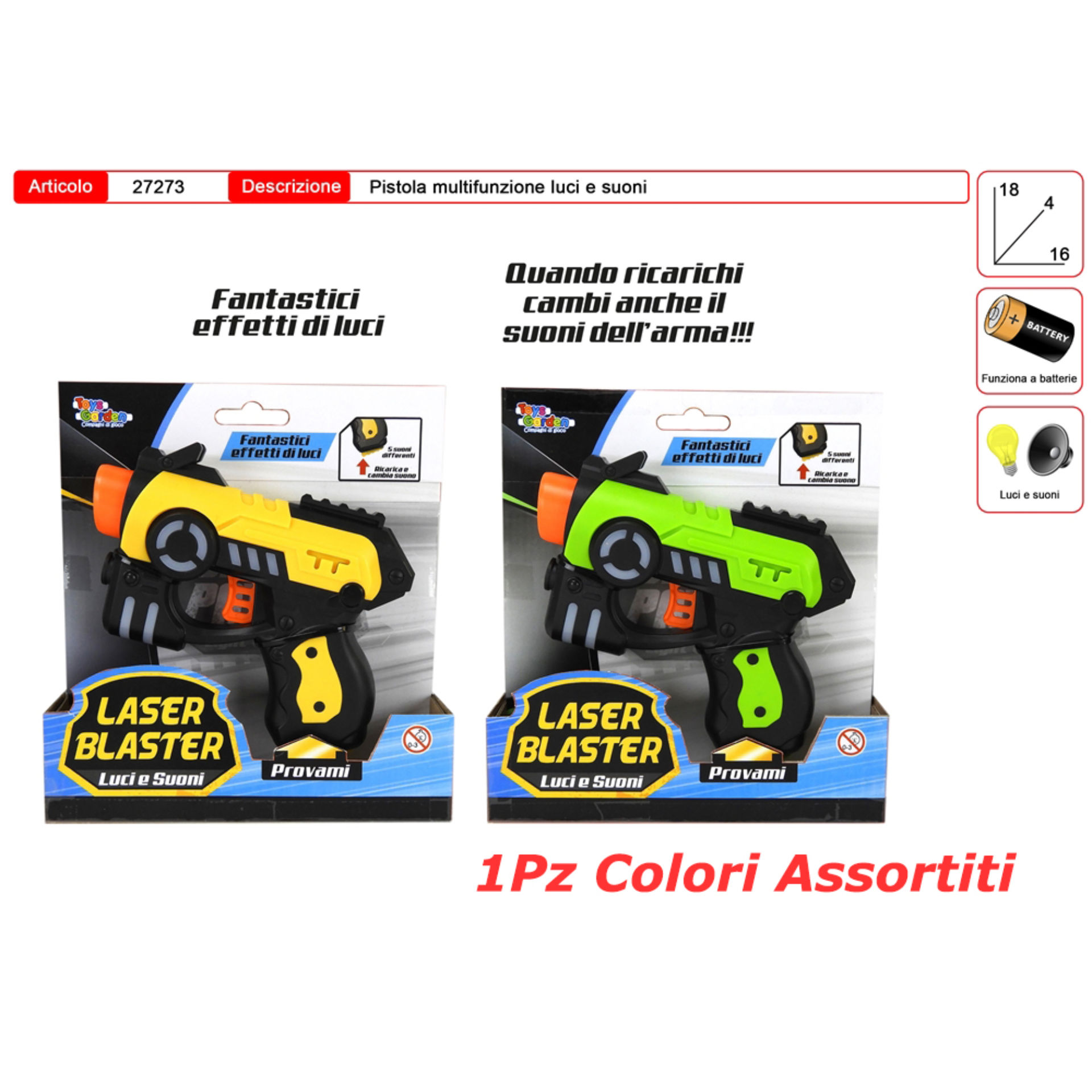 PISTOLA LUCI E SUONI