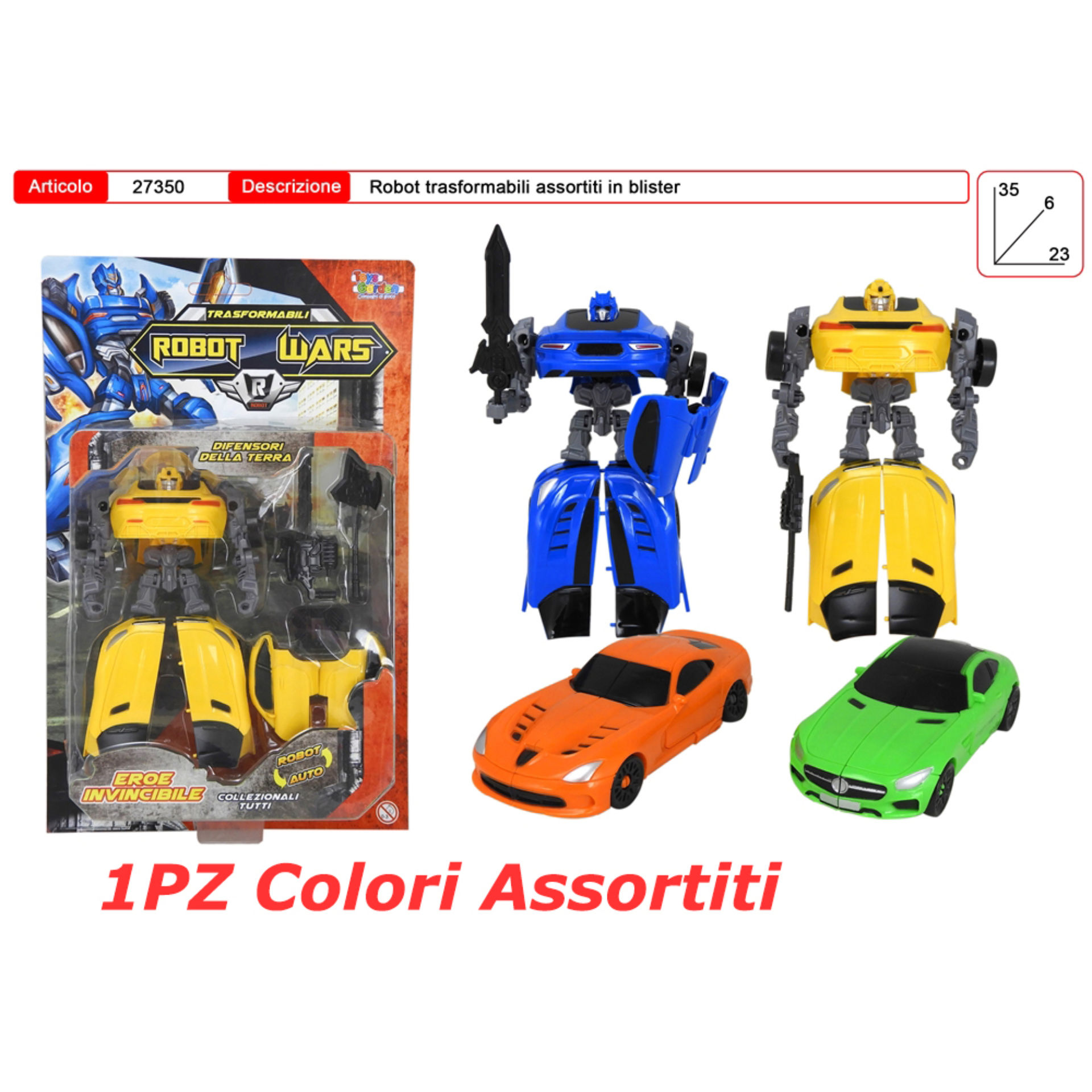BLISTER ROBOT TRASFORMABILE