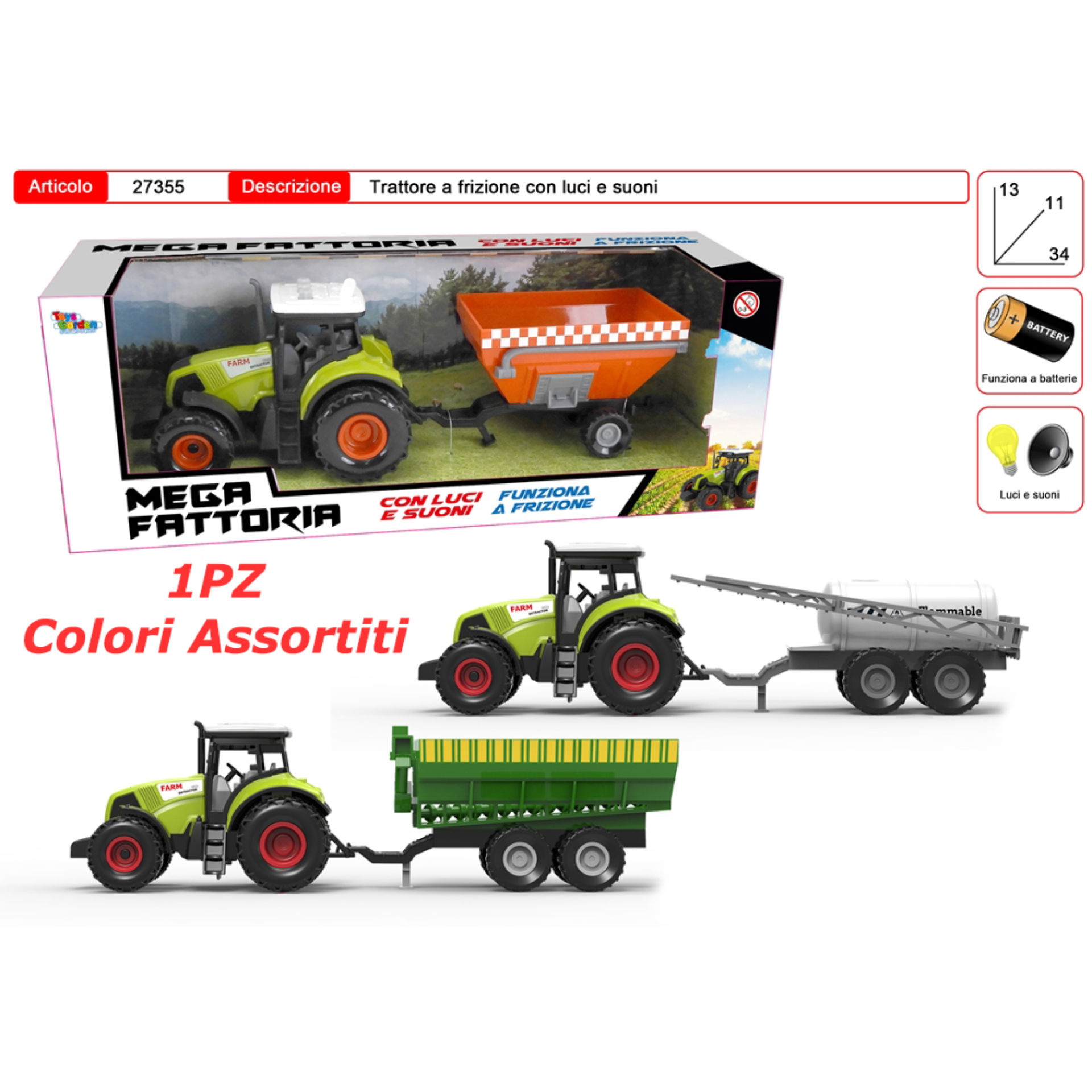 TRATTORE CON RIMORCHIO