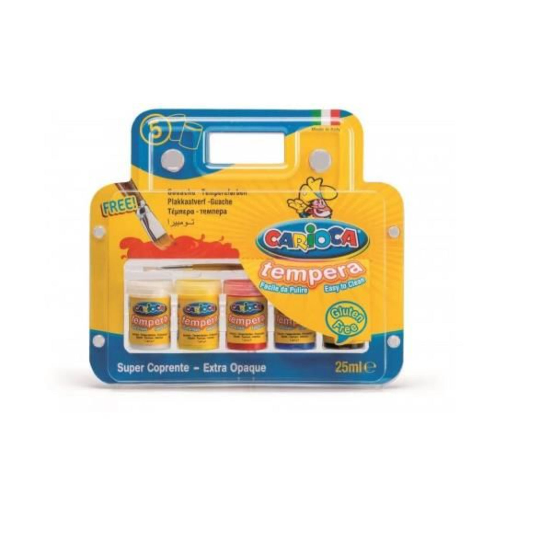 CARIOCA TEMPERA POTS 25 ML BL. 5PZ.Carioca