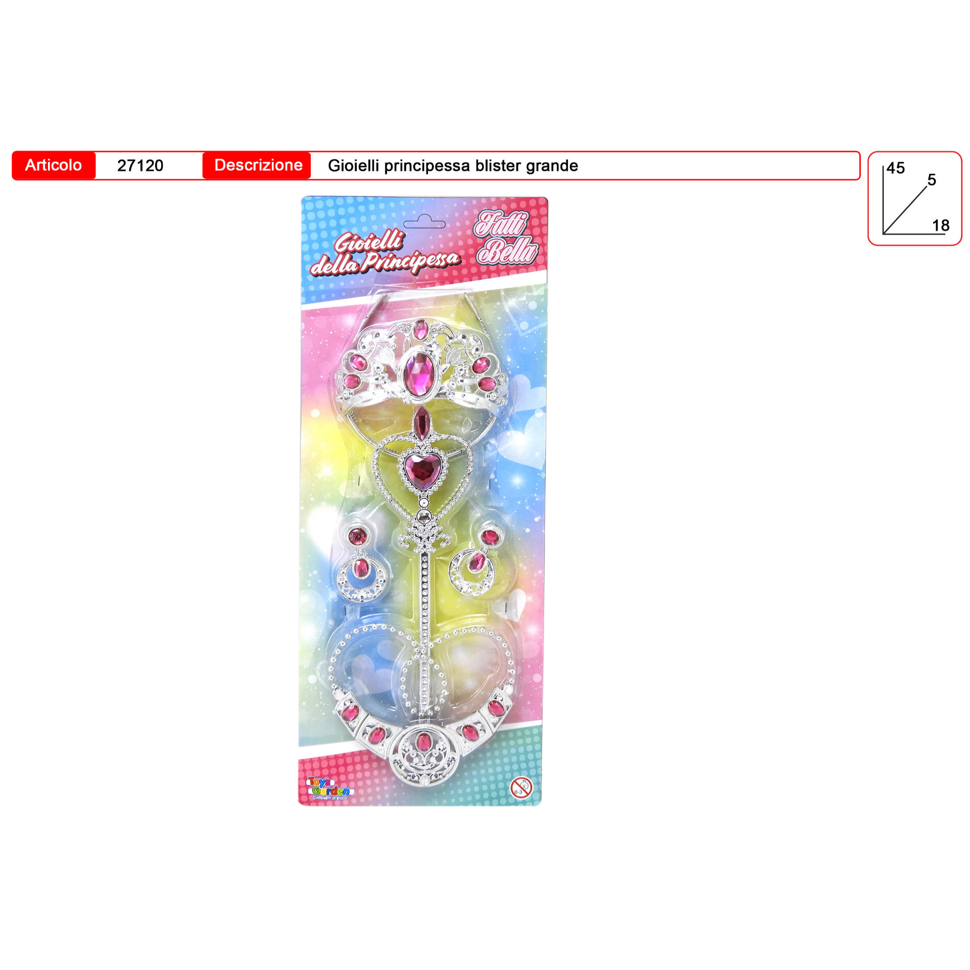 SET GIOIELLI DELLA PRINCIPESSA