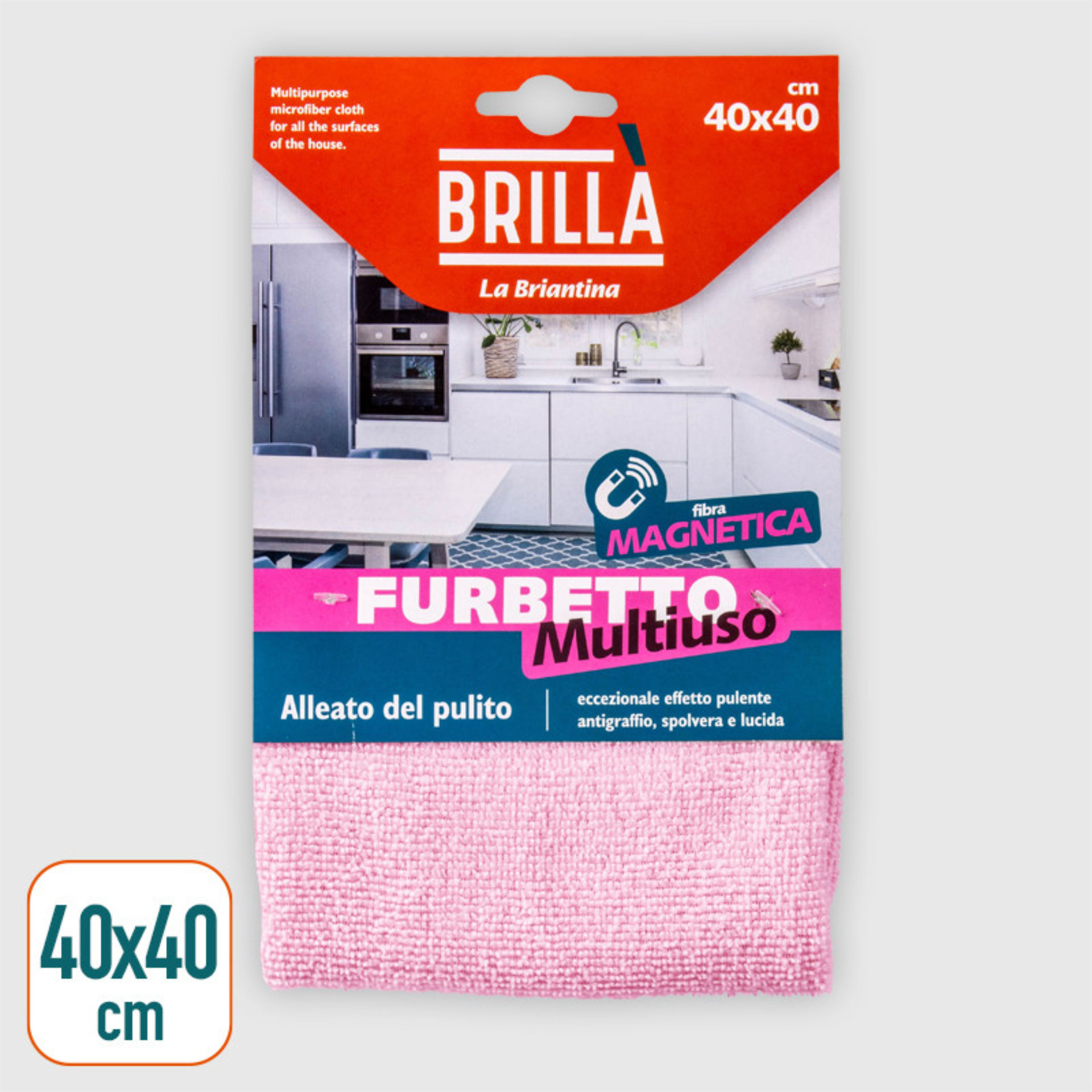 PANNO MICROFIBRA FURBETTO MULTIUSO 40X40 CMLa Briantina