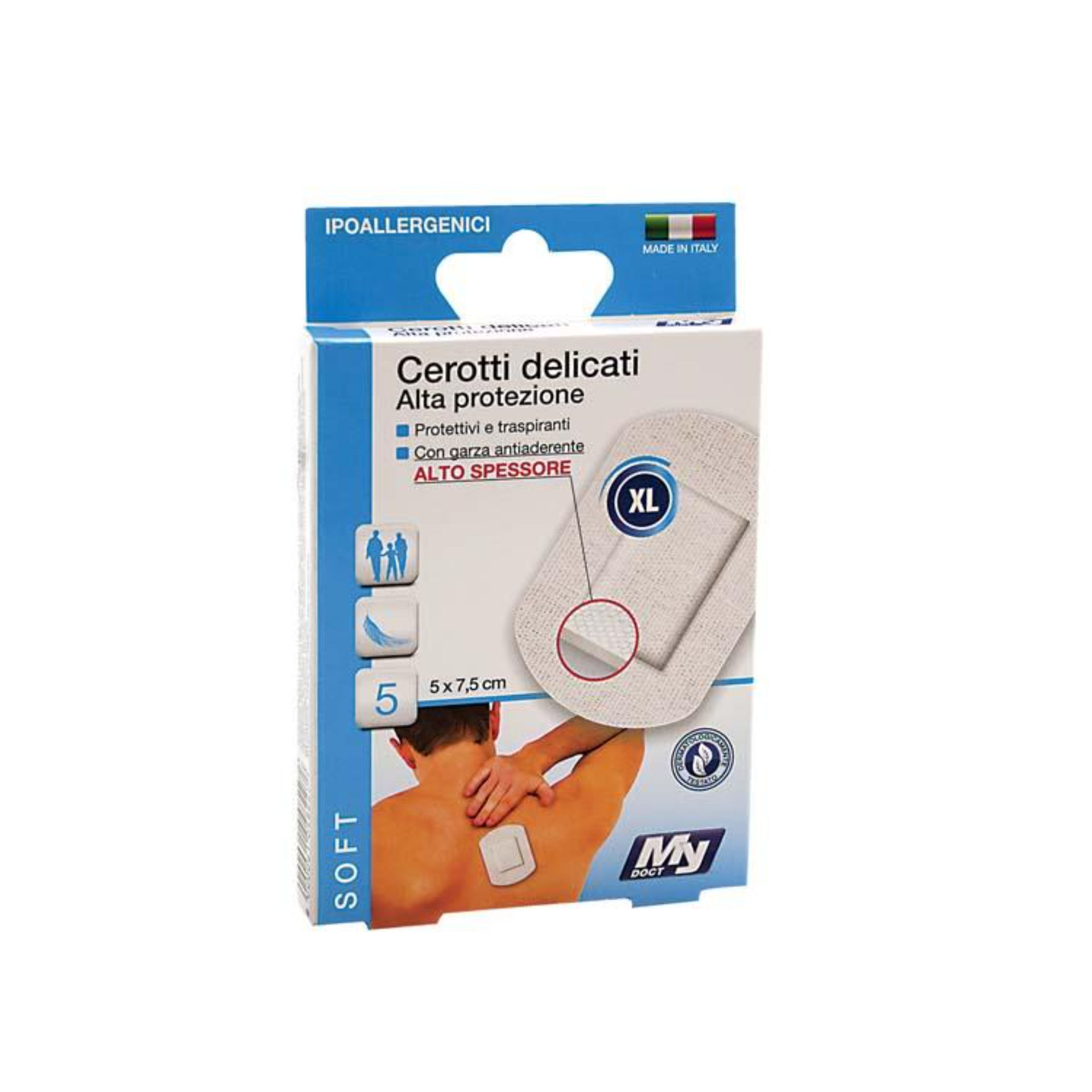 CEROTTI SOFT TNT BIANCHI 7,5X5CM 5PZMy Doct