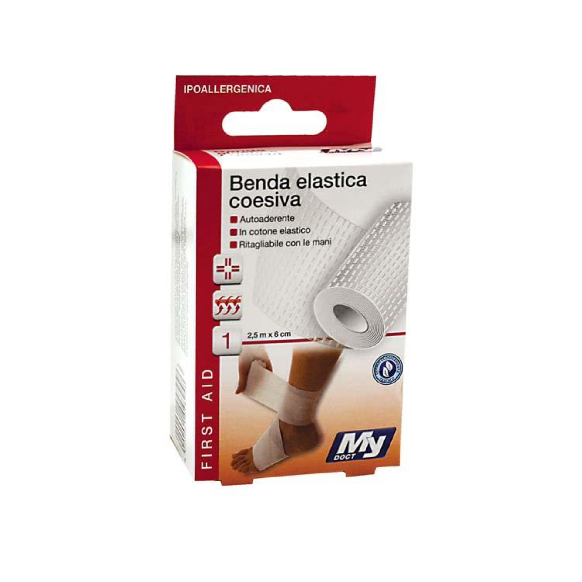 BENDA ELASTICA COESIVA 2,5MX6CMMy Doct