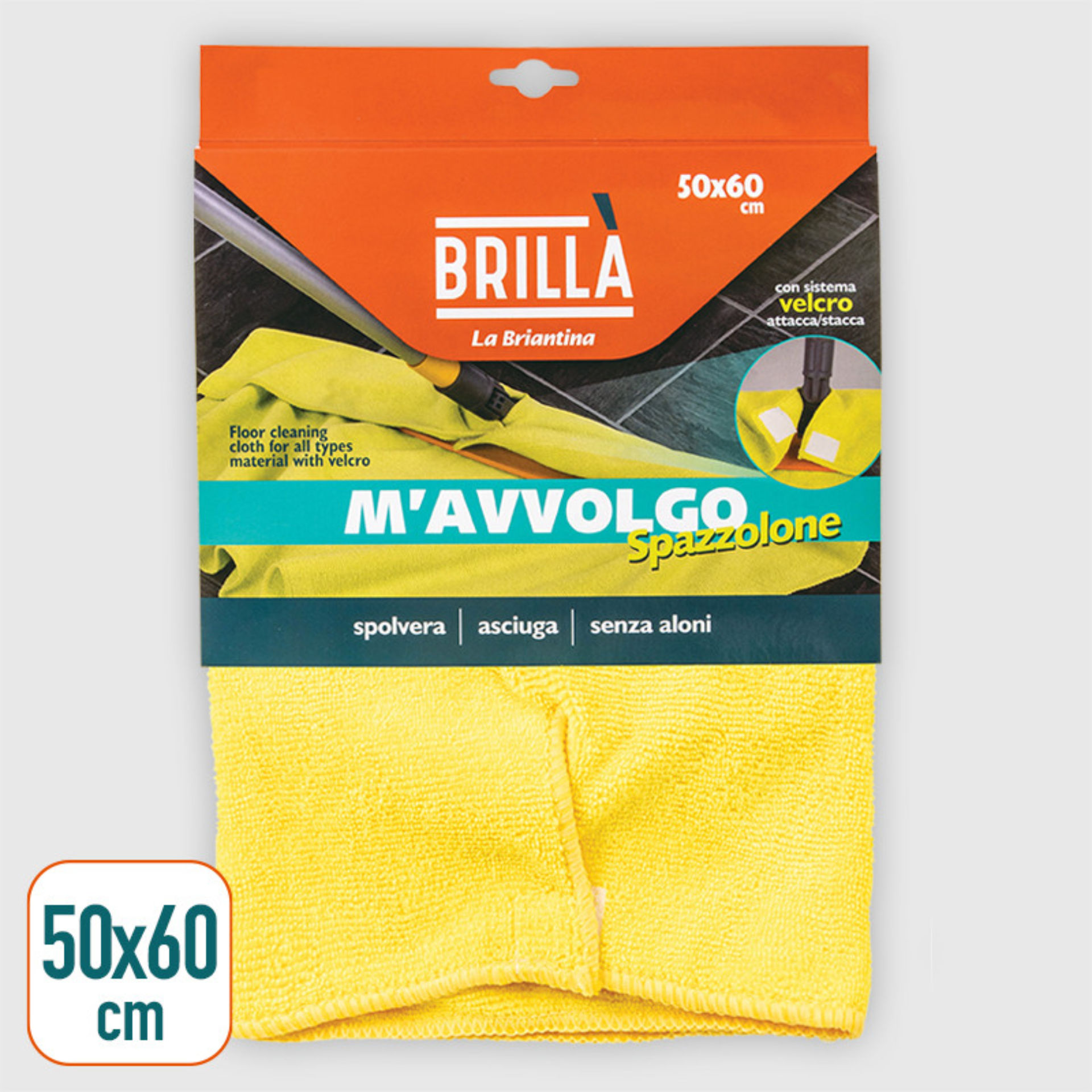 PANNO MAVVOLGO SPAZZOLONE CM.50X60La Briantina