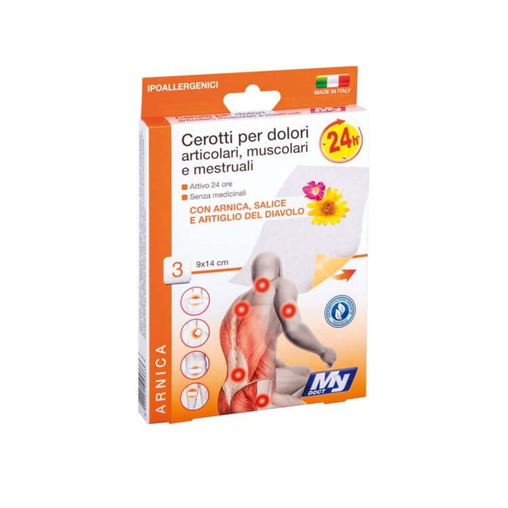 CEROTTI DOLORI ARTICOLARI MUSCOLARI 9X14 CM 3PZMy Doct