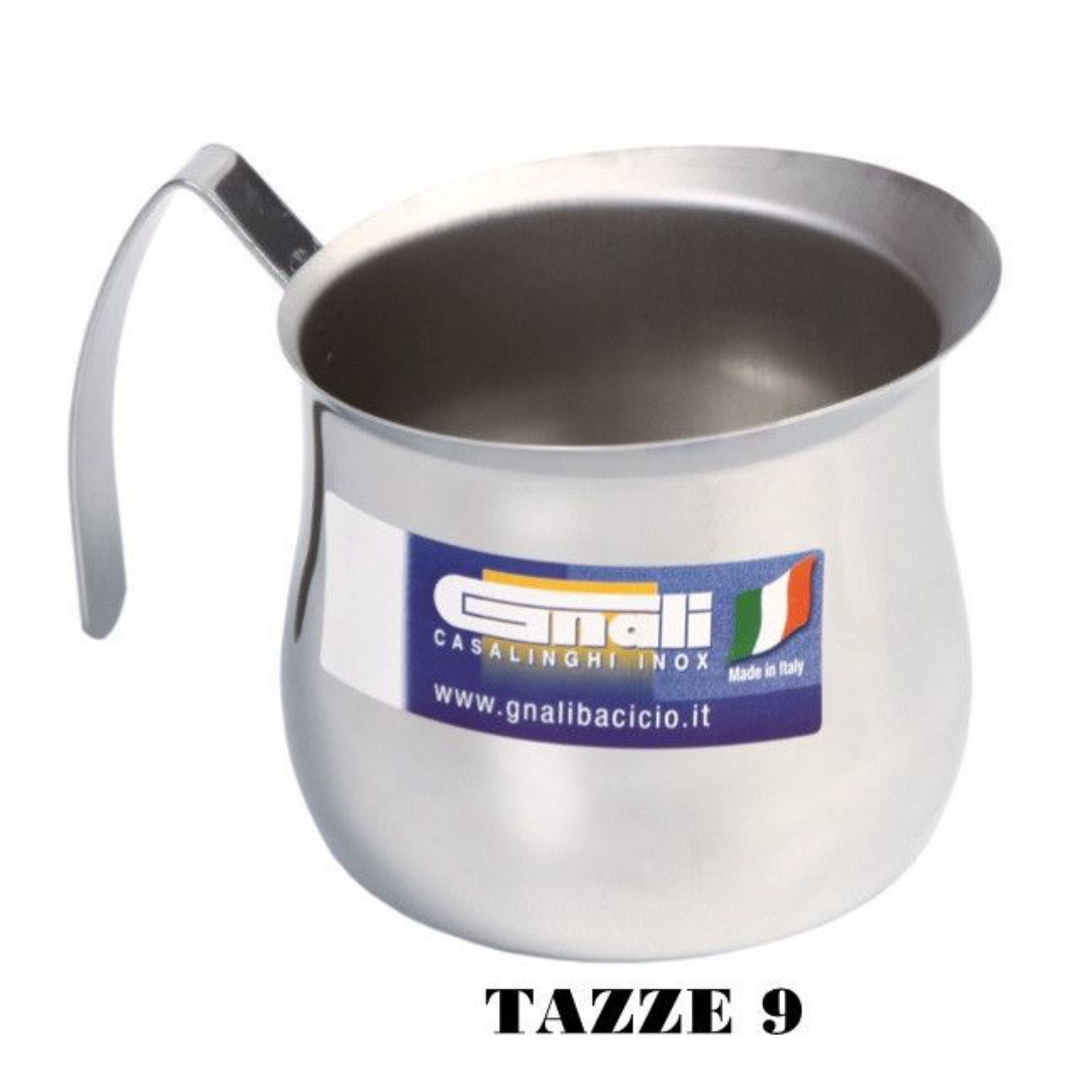 LATTIERA BOMBATA TZ.9INOX 18/10Gnali