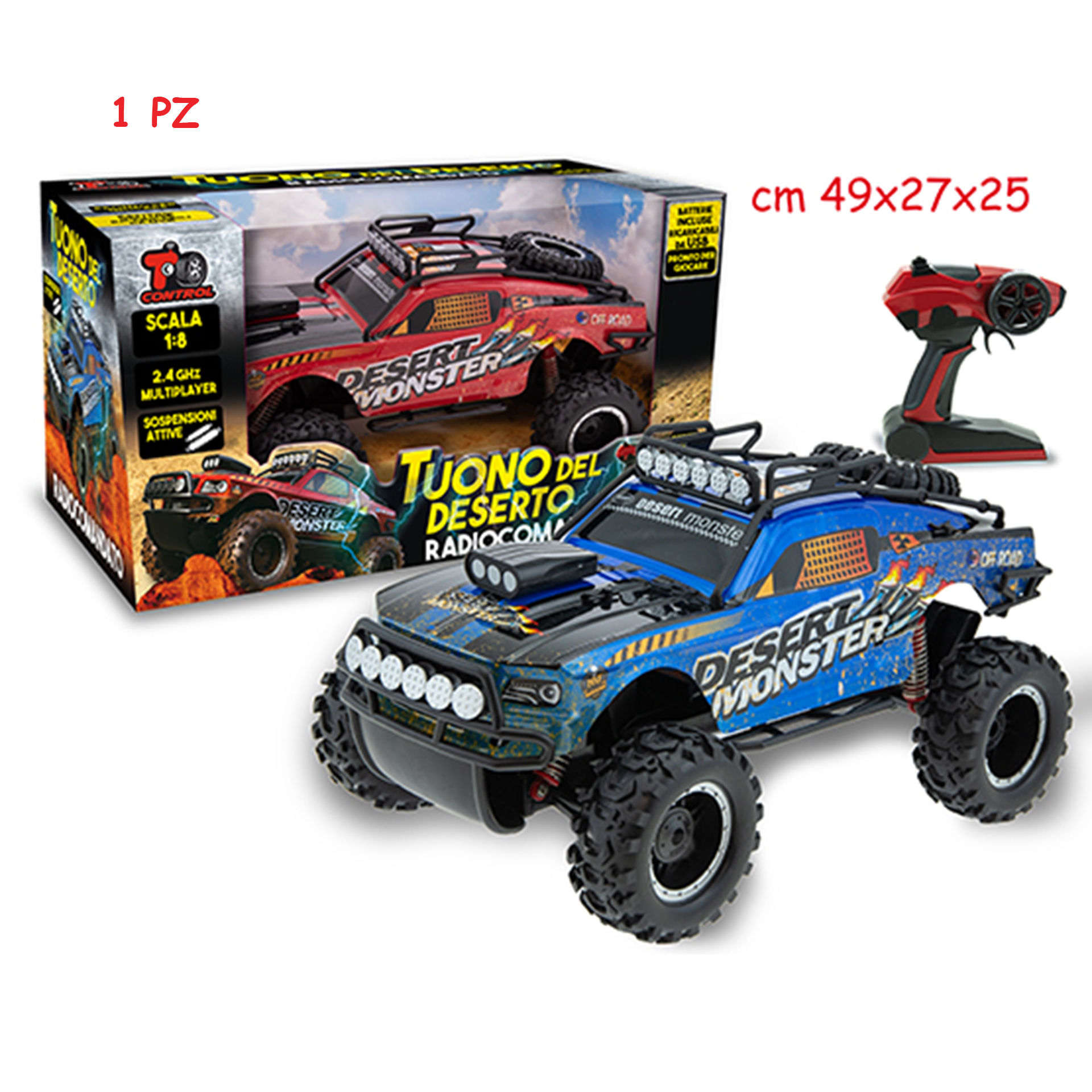 T CONTROL - RADIOC TUONO DEL DESERTO 2.4GHZ 2 COLTeorema