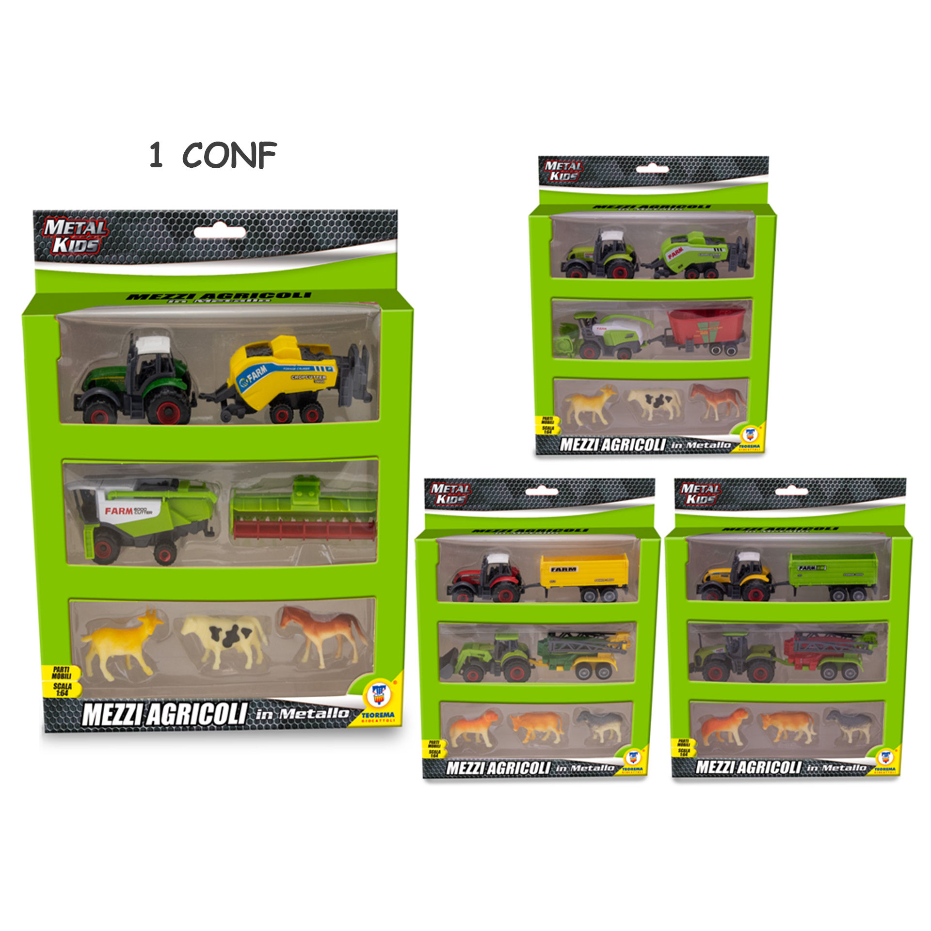METAL KIDS - TRATTORI C/ACCESSORI 3 LIVELLI 4 MDLTeorema