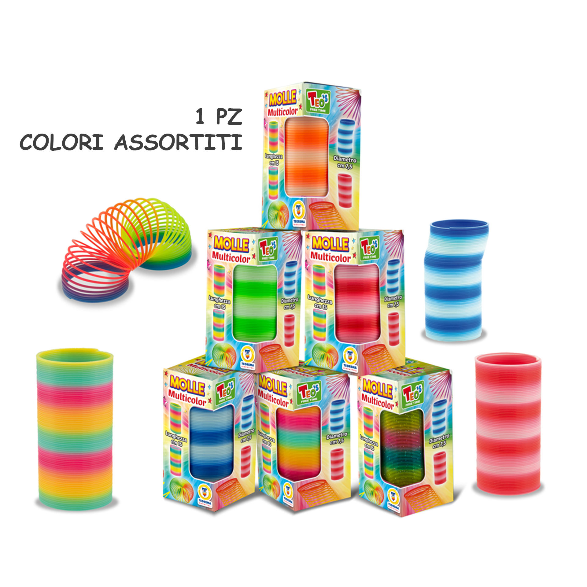 TEO S - MOLLA MULTICOLORE 5 ASS DIAM. 7.5 CMTeorema