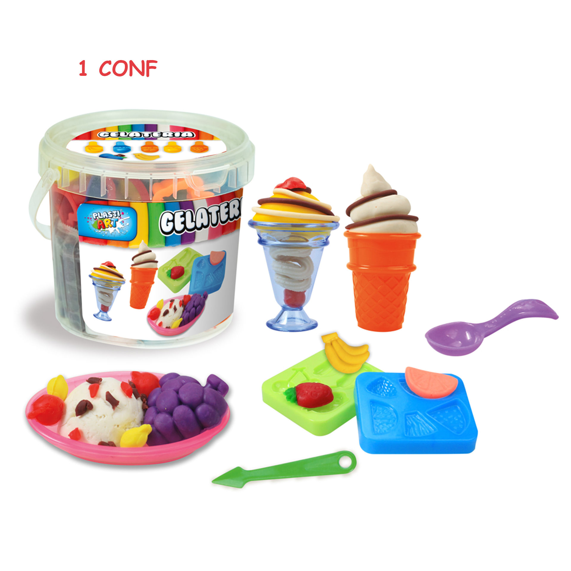 PLASTIART - SET GELATI 24 SALSICCE 20 GRTeorema