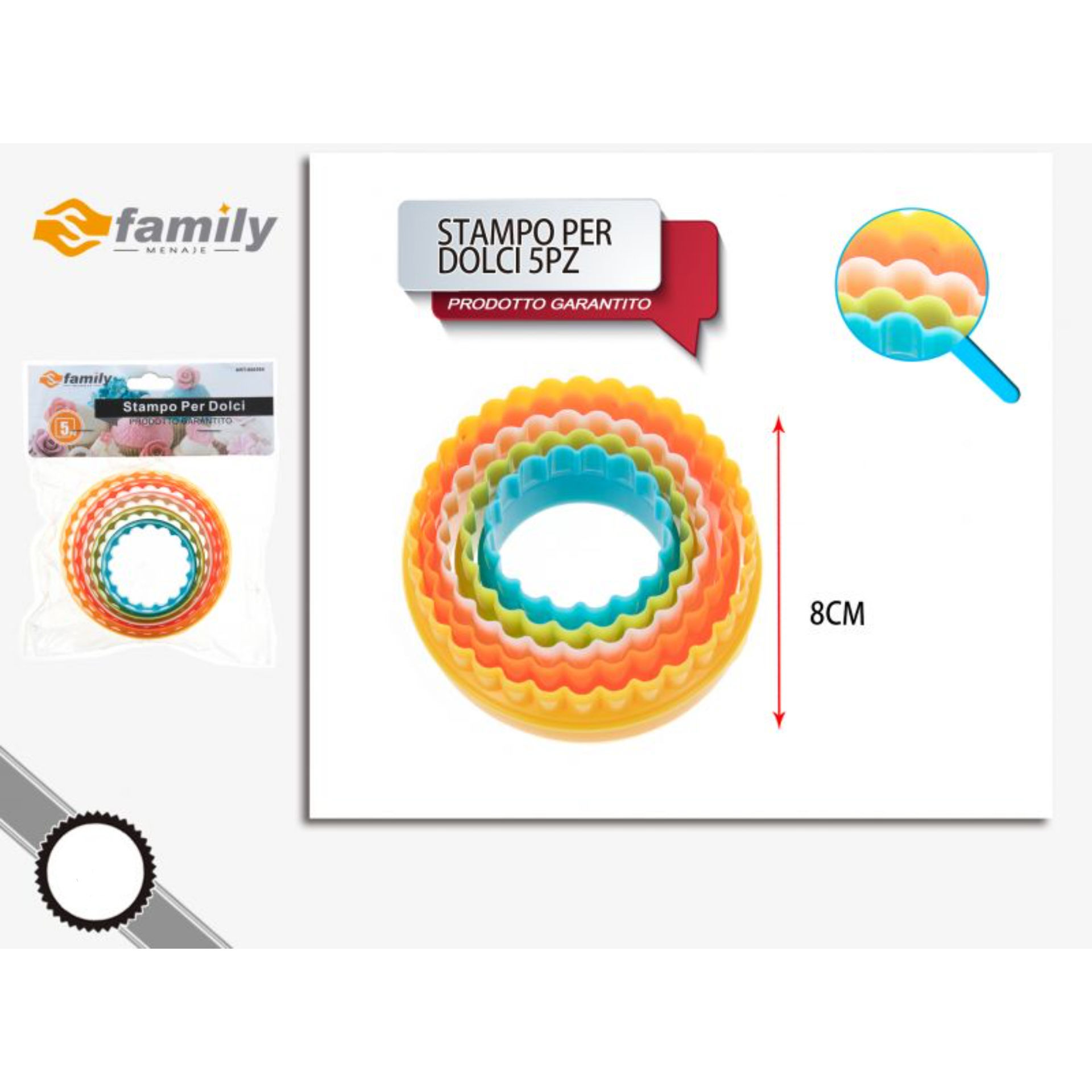 STAMPO PER DOLCI 5PZFamily