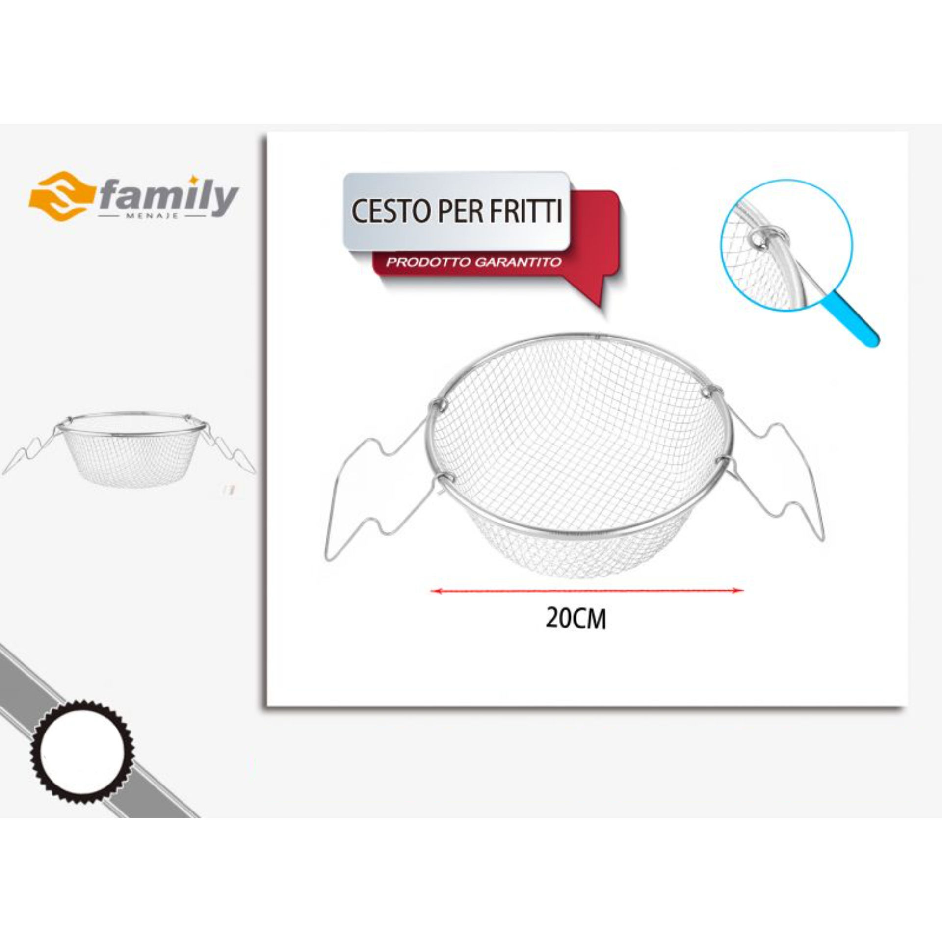CESTO PER FRITTI 20CMFamily