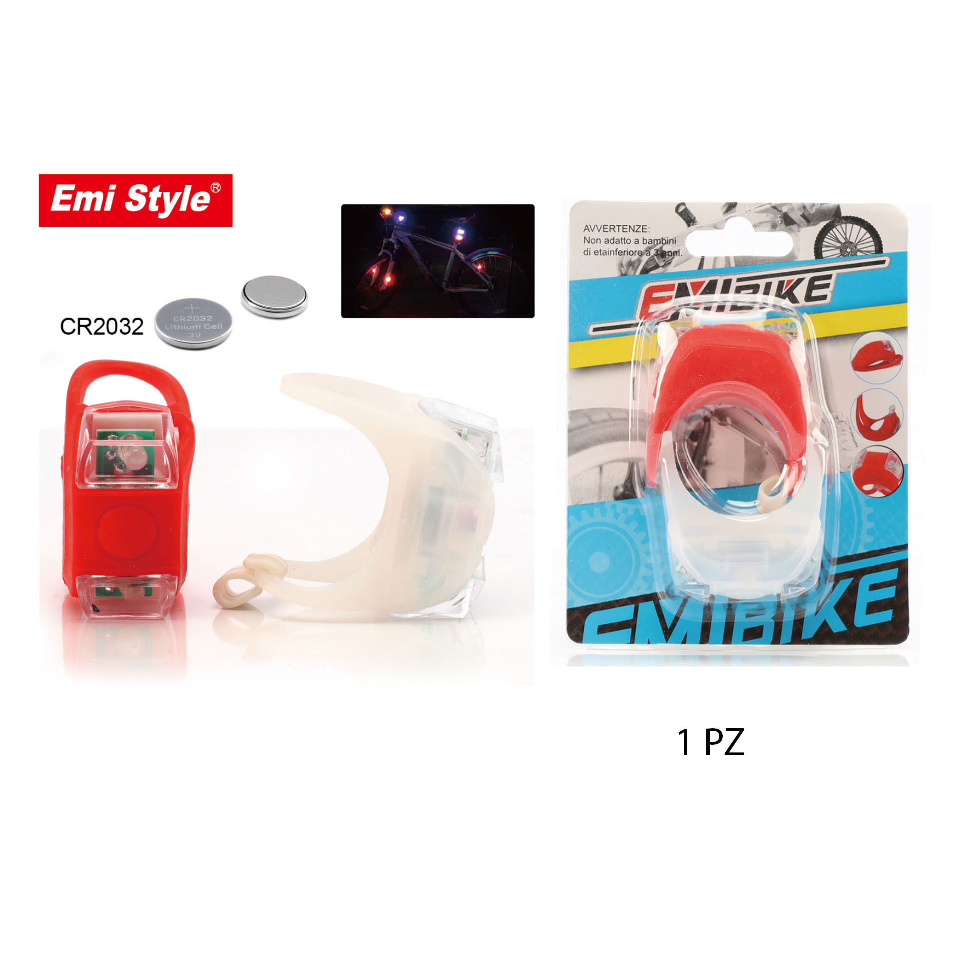 FANALE ANTERIORE PER BICI 2PZEmi Style