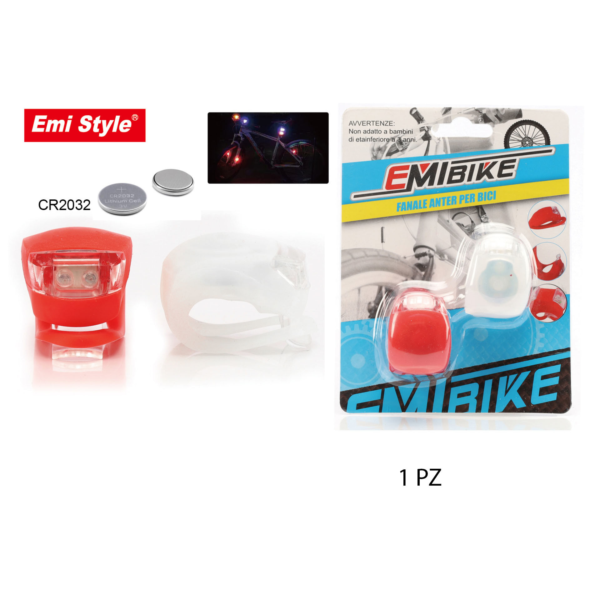 FANALE ANTERIORE PER BICI 2PZEmi Style