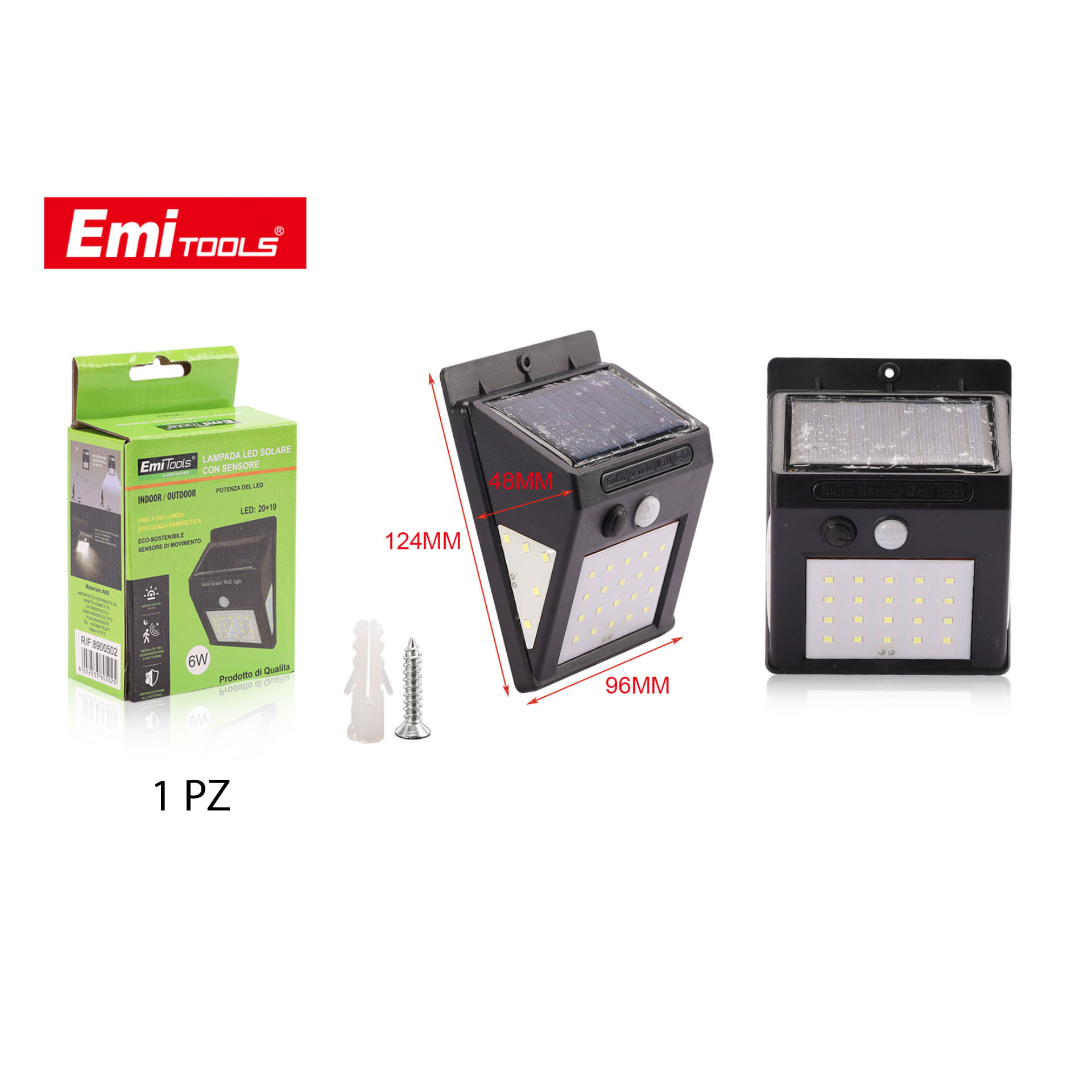 LAMPADA LED SOLARE CON SENSOREEmi Style