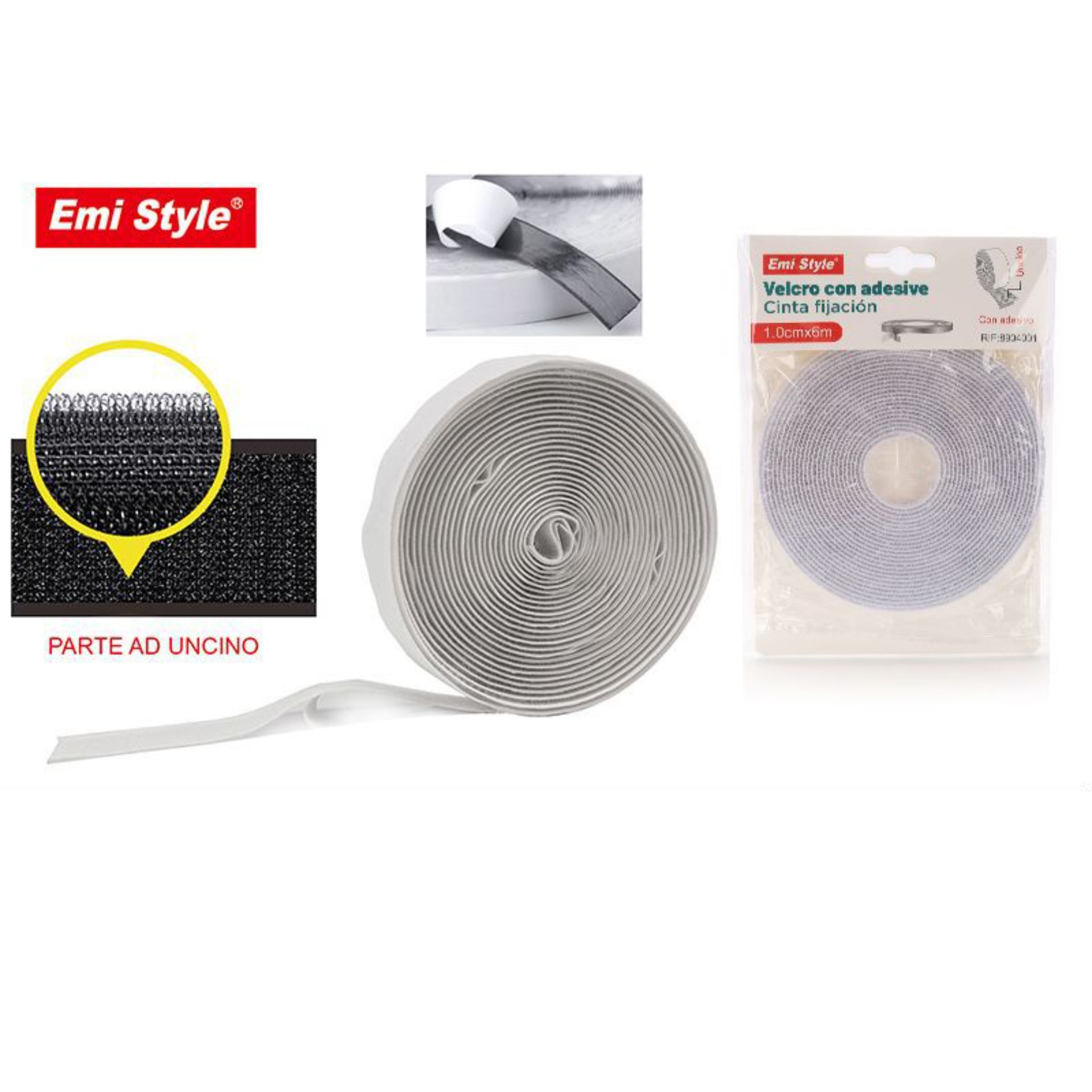 VELCRO CON ADESIVE 1.0CM*6M